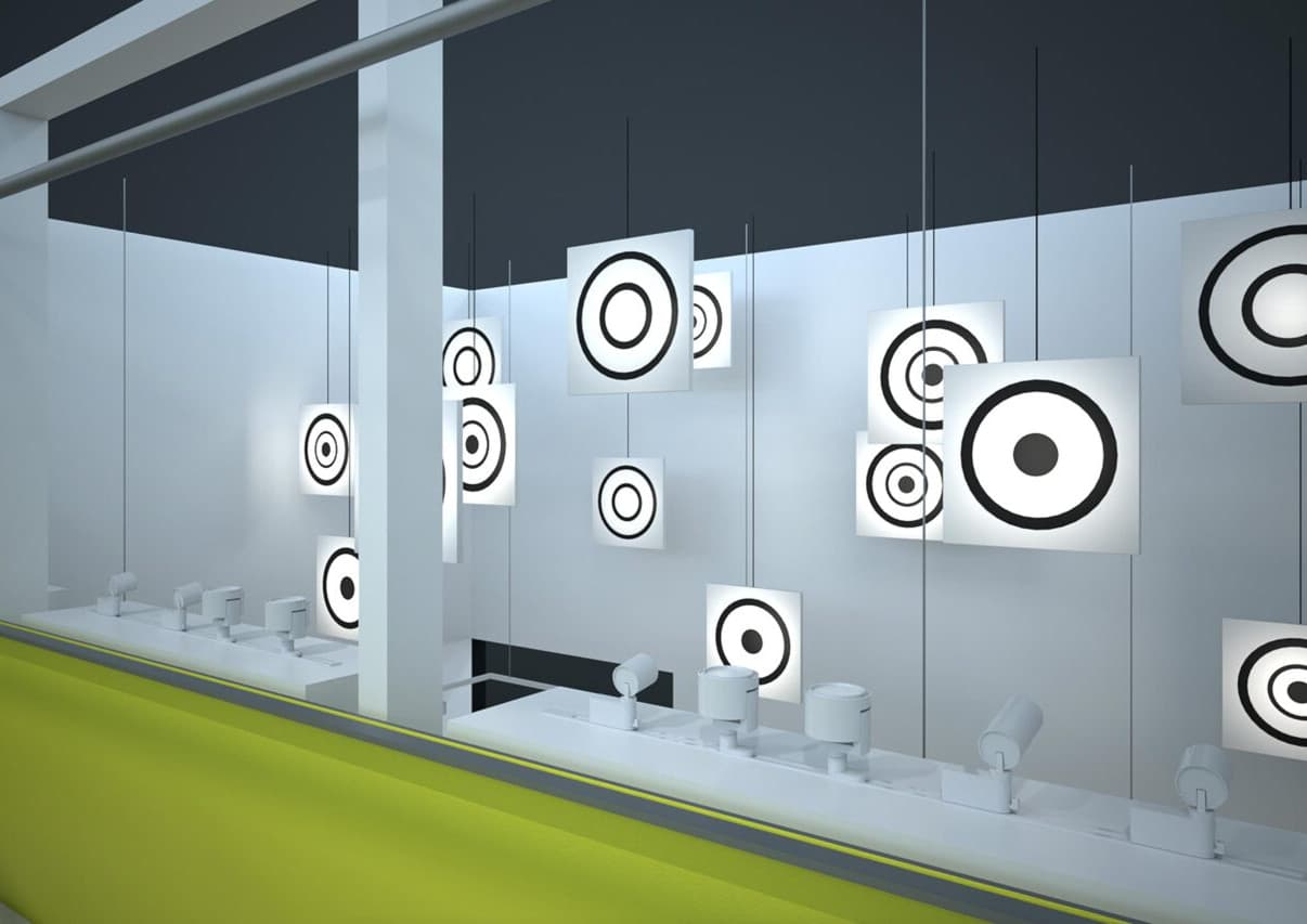 ERCOplay Lichtinstallation auf der Light + Building 2024: Interaktive Lichtexploration mit ERCO Leuchten.