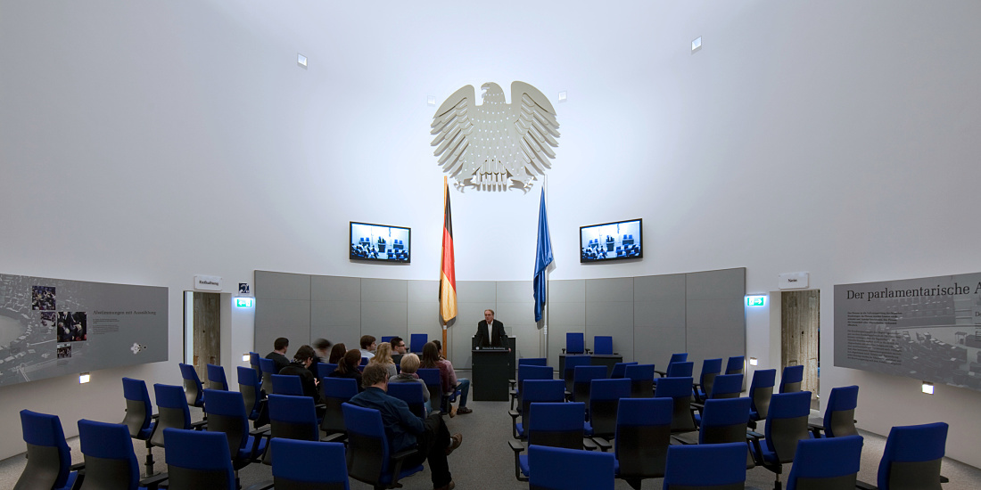 Tentoonstellingsruimte in de Duitse Dom, Berlijn