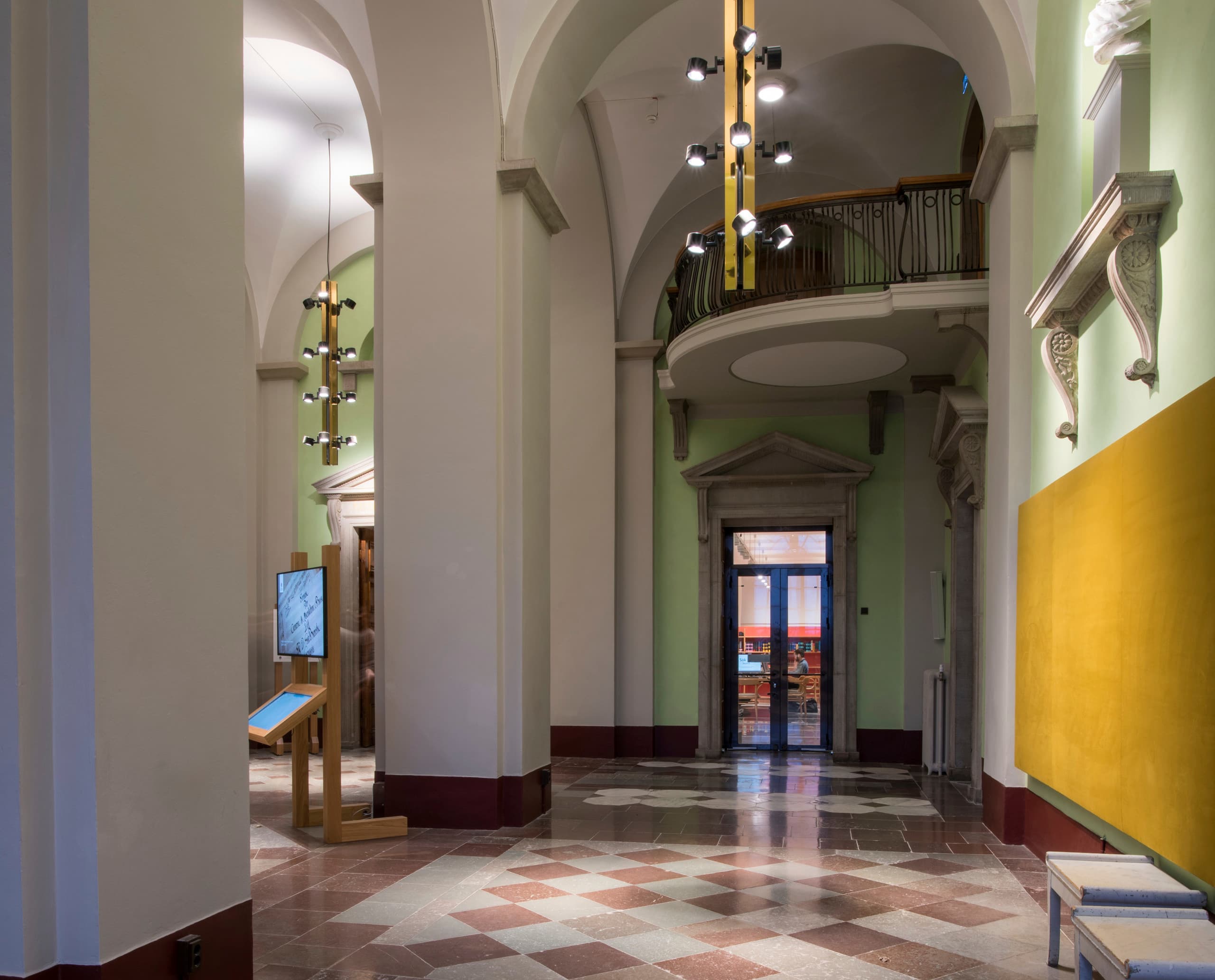 Carolina Rediviva Bibliothek mit Parscan Strahlern für hohe Beleuchtungsstärke in hohen Räumen.