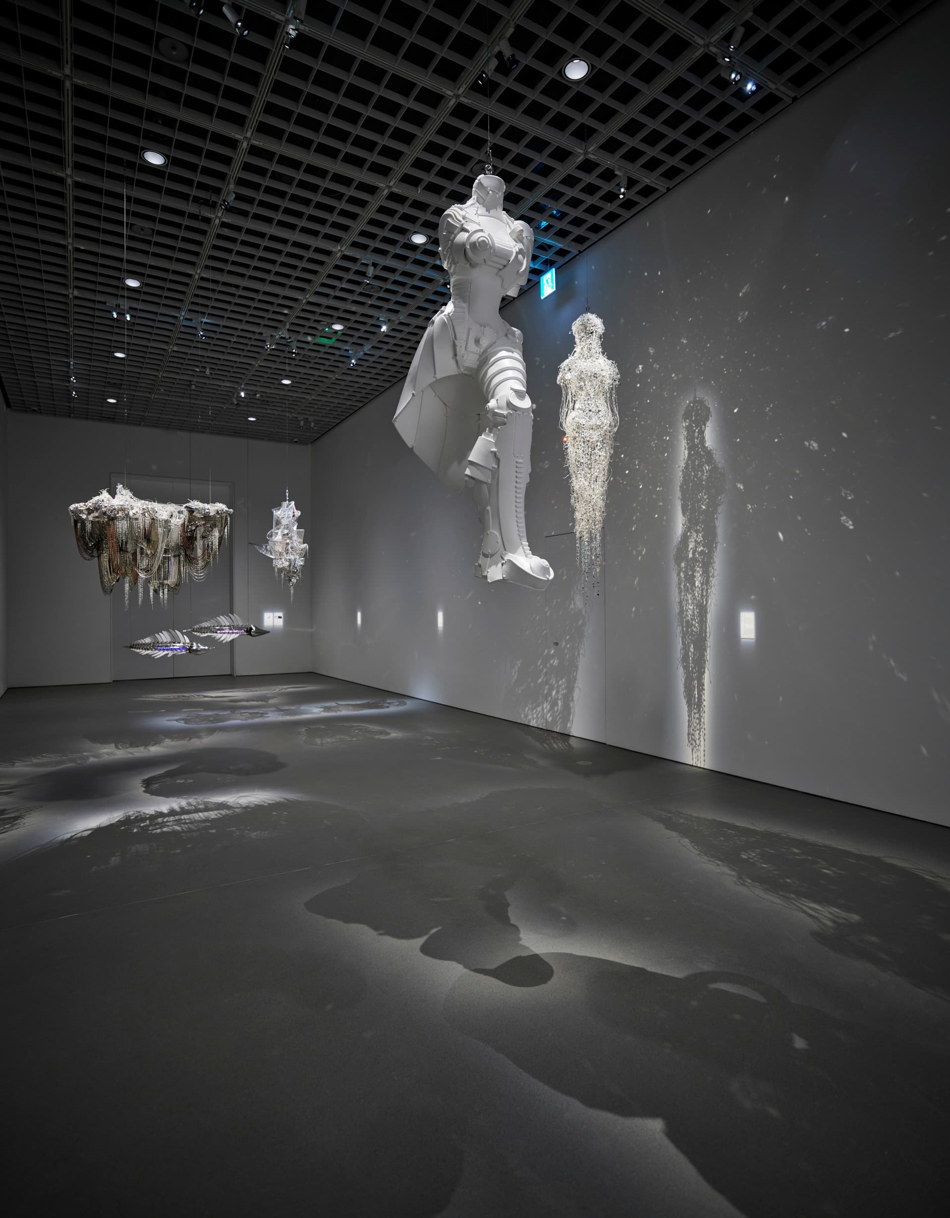 Ausstellungsbeleuchtung mit ERCO Strahlern im Amorepacific Museum of Art, Seoul.