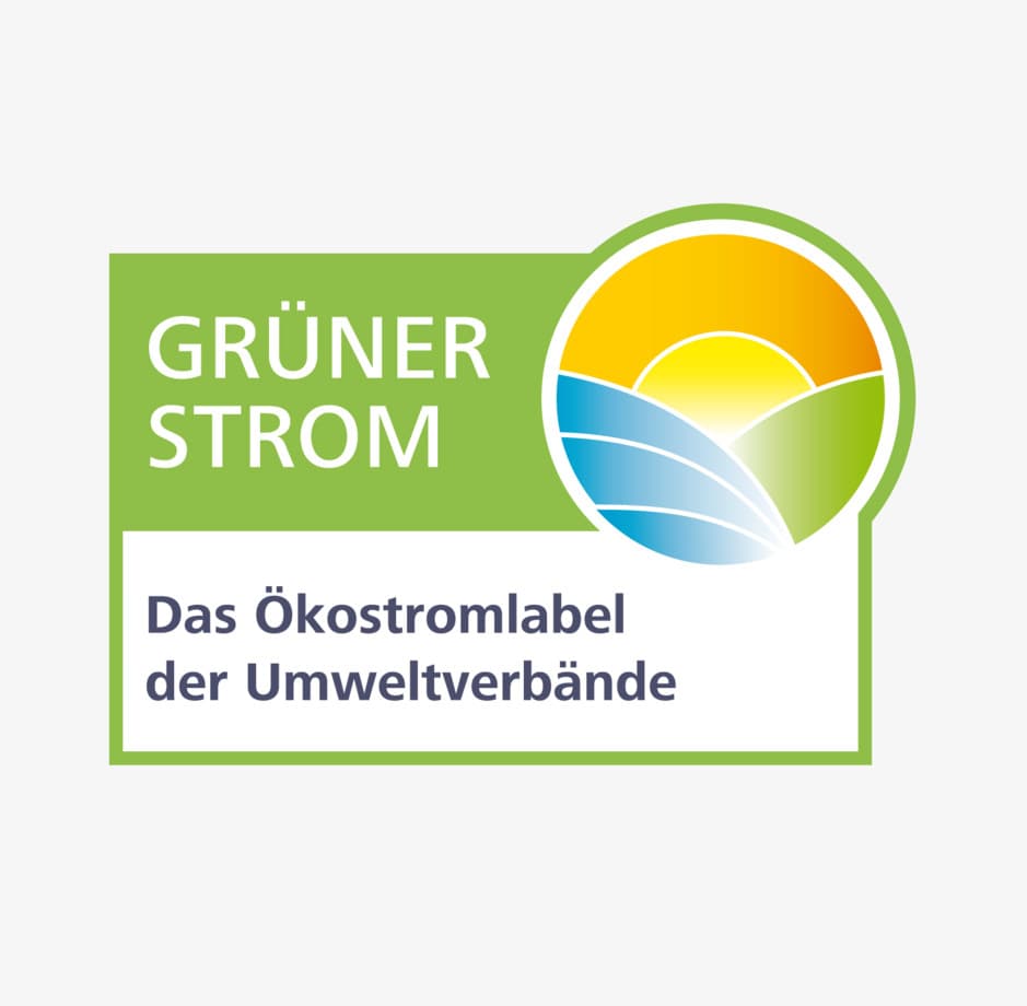 Grüner Strom Label: Umweltverbände Ökostromzeichen für nachhaltige Energie.