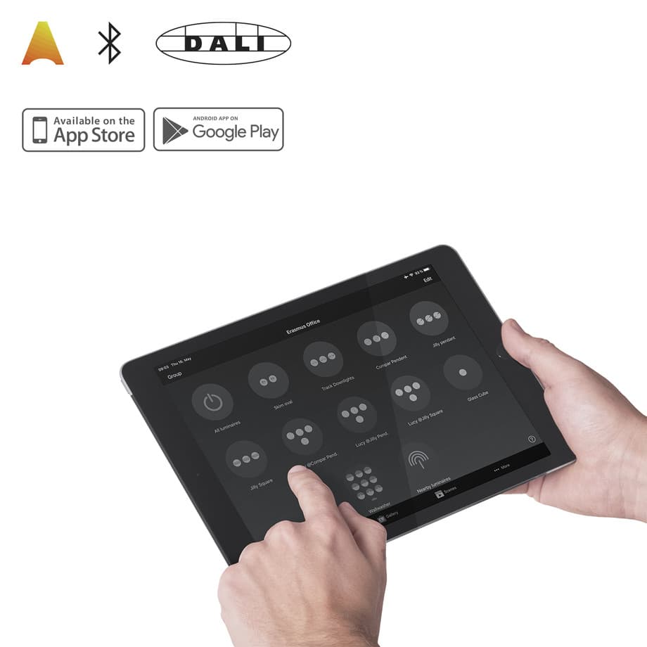 ERCO Lichtsteuerung per Tablet: Intelligente Lichtlösungen für moderne Büros.