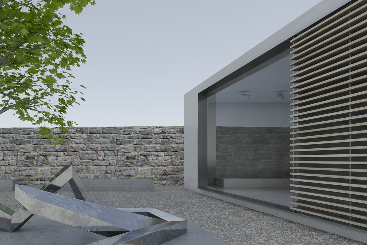Moderne Architektur mit ERCO Beleuchtung, die natürliche Lichtmuster imitiert.