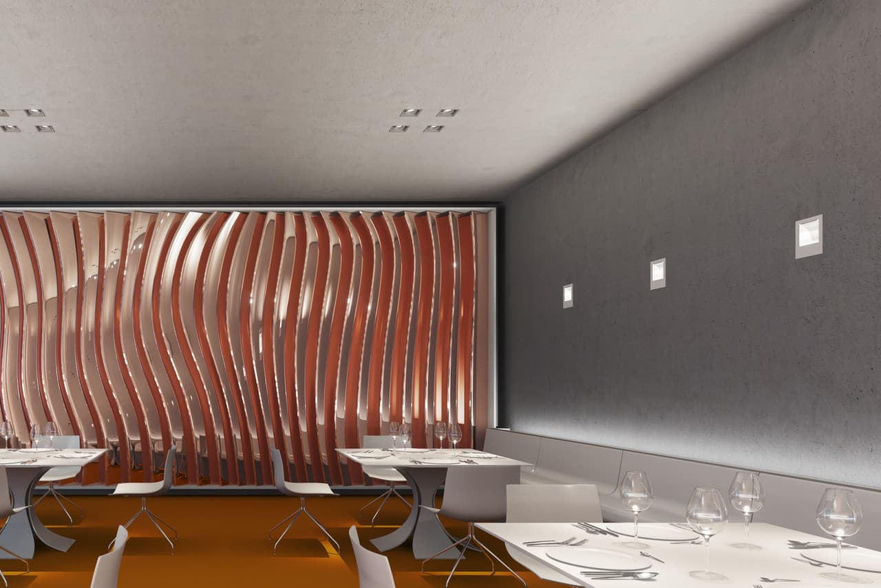 ERCO Lichtdesign: Restaurantbeleuchtung mit Spotlights für Brillanz und Atmosphäre.
