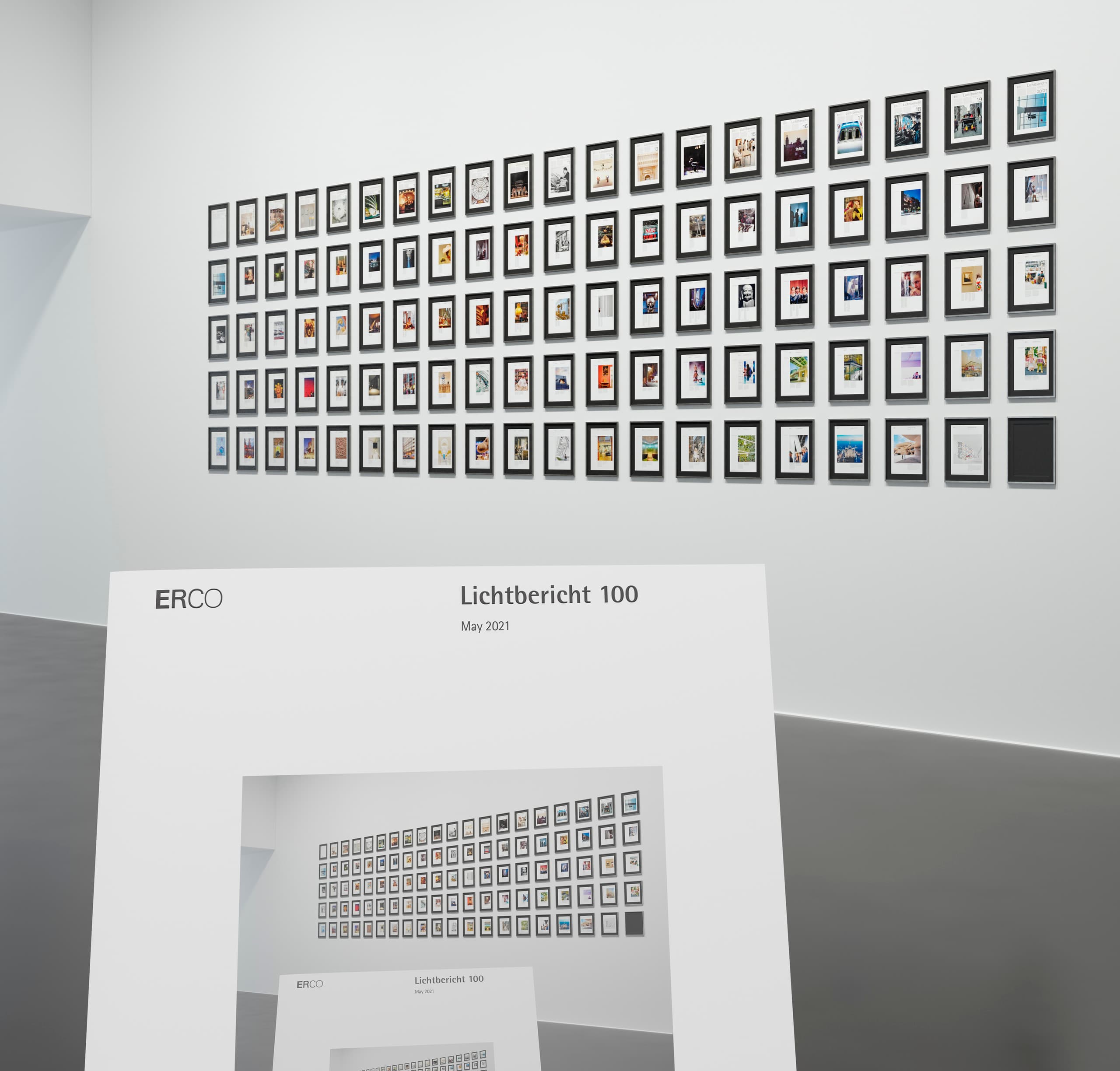 ERCO Lichtbericht 100 Ausstellung: Internationale Lichtprojekte und Design-Hintergründe.