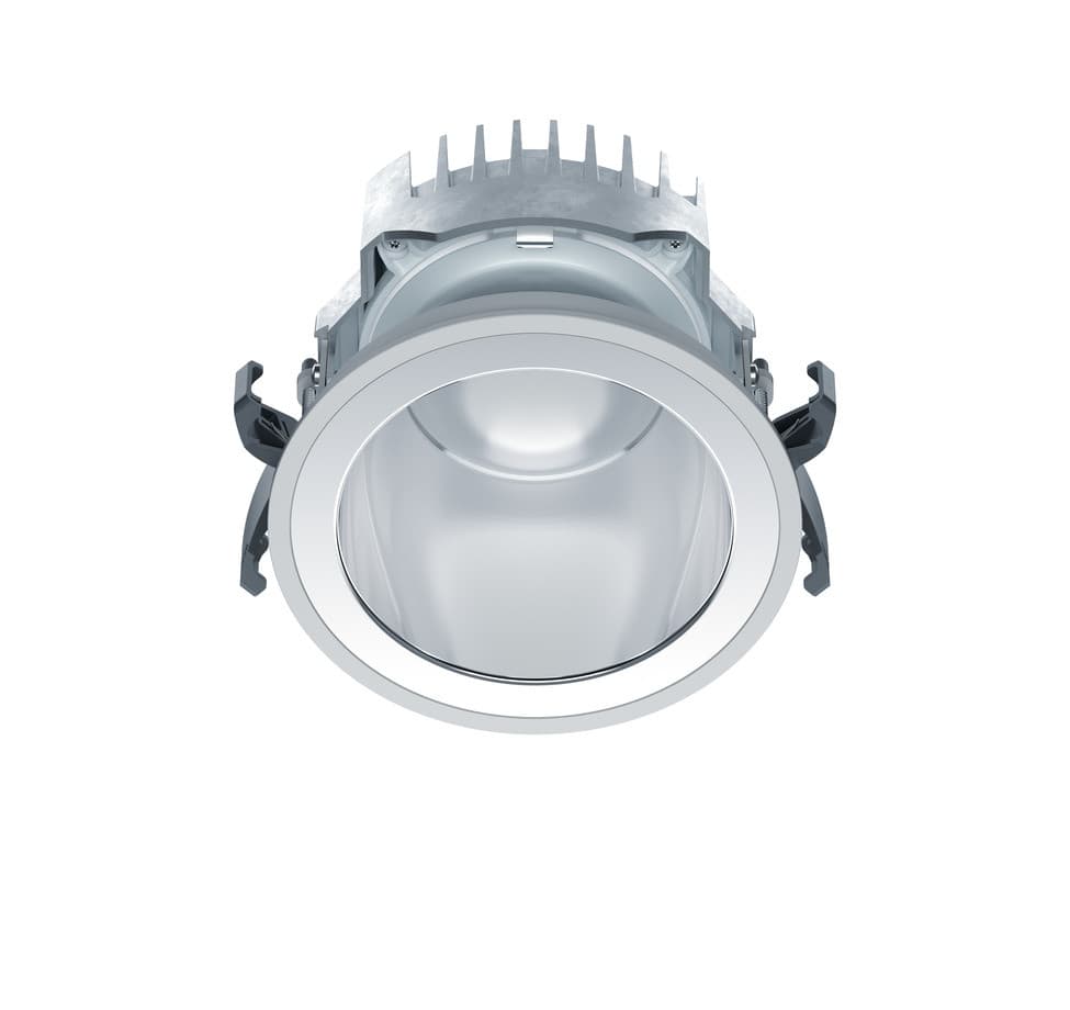 ERCO LED-Downlight zur Umrüstung von T5/T8 Leuchtstofflampen, für energieeffiziente Beleuchtung.
