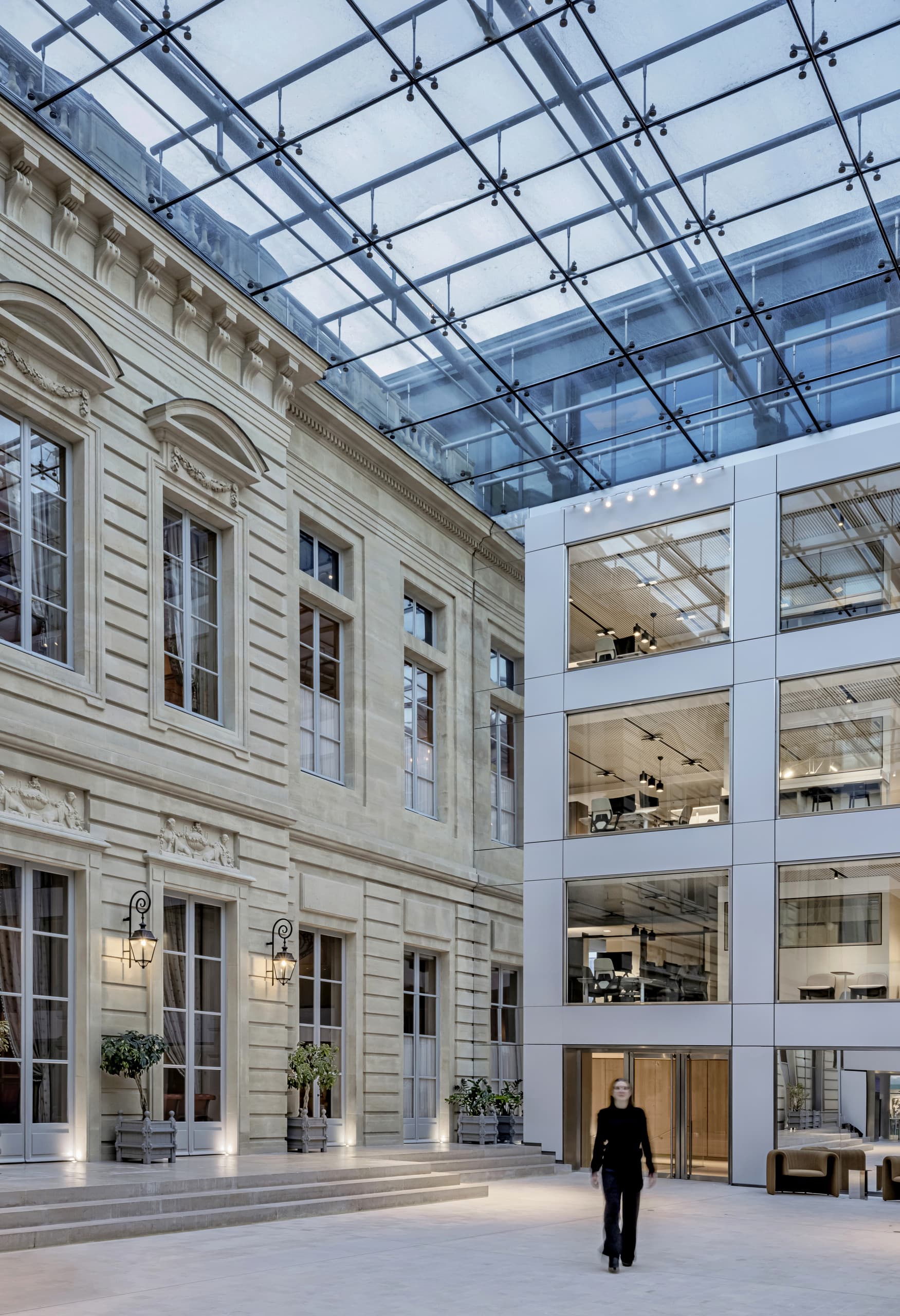 Innenhof Bürokomplex