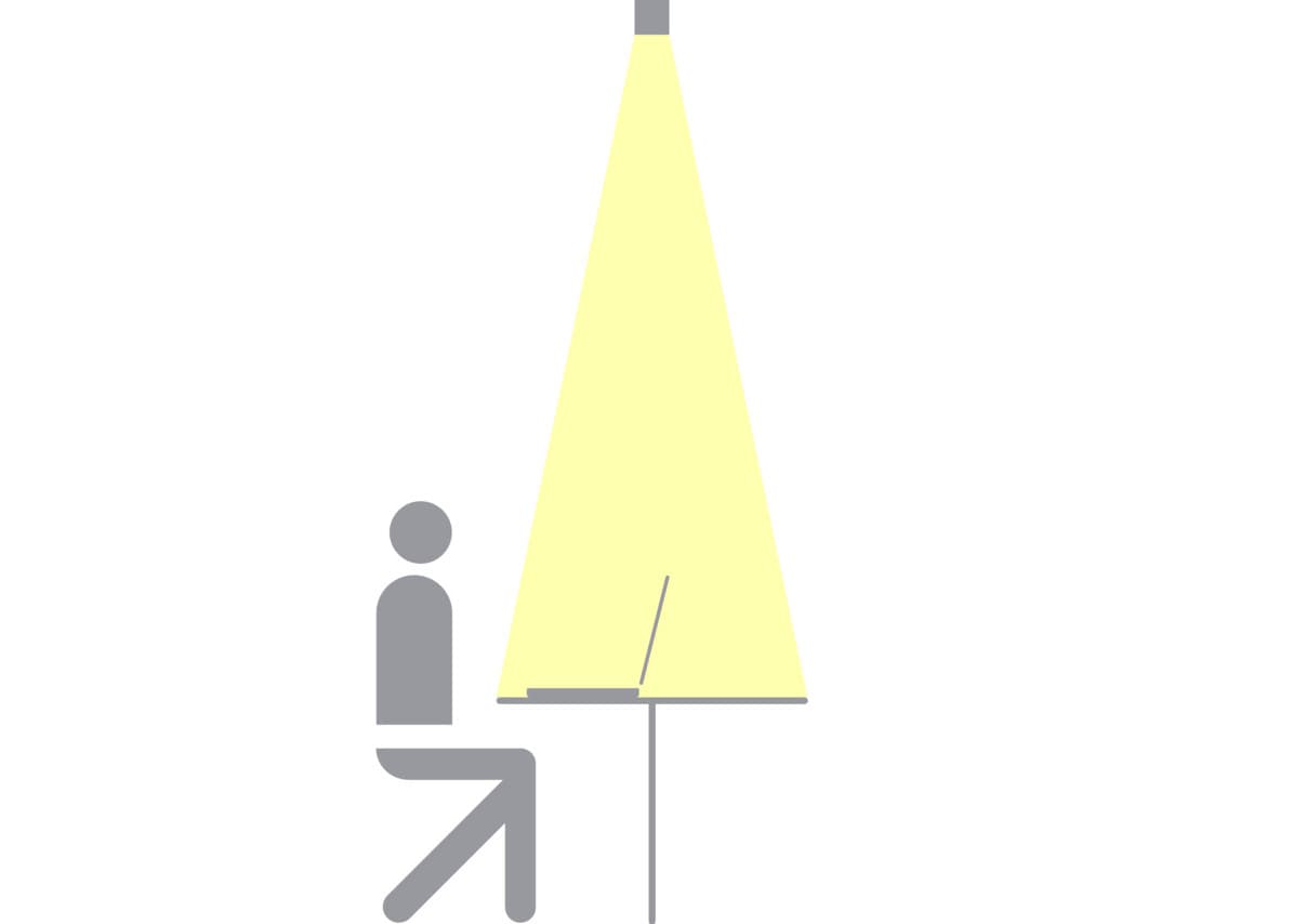 ERCO Lichtplanung: Arbeitsplatzbeleuchtung für hohe Sehqualität und Komfort.