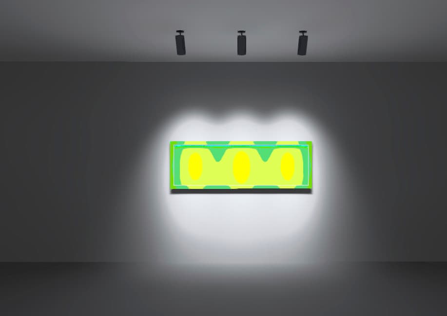 ERCO Strahler beleuchten Kunst: Linsen für präzise Lichtverteilung im Museum.