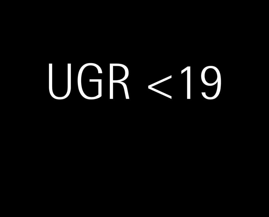 UGR kleiner als 19: Richtwert für Bürobeleuchtung zur Begrenzung der Blendwirkung.
