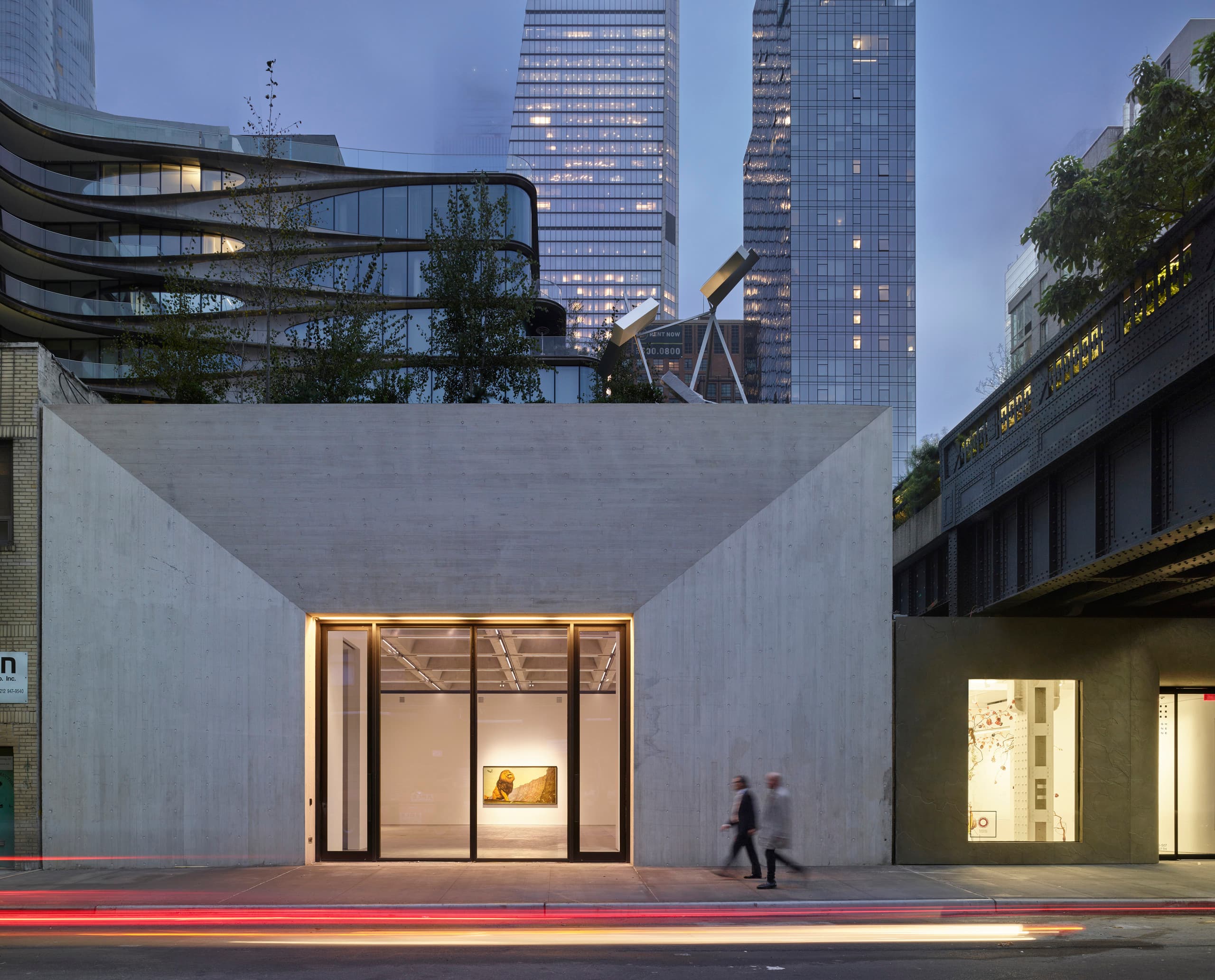 Kasmin Gallery in New York mit ERCO Lichtlösungen für flexible Ausstellungen.
