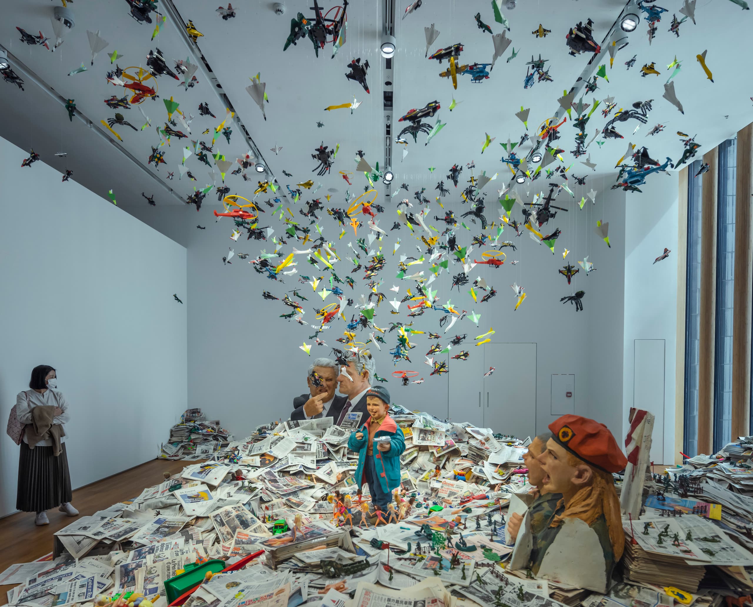 M+ Museum of Visual Culture, Hong Kong: Kunstinstallation mit ERCO LED-Beleuchtung.