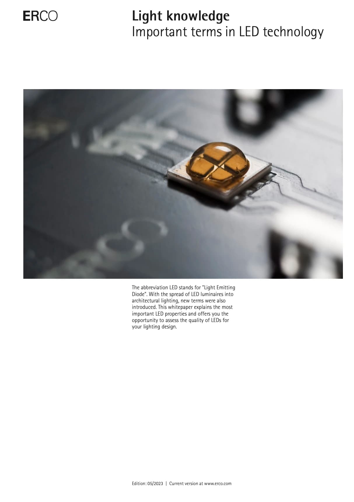 Whitepaper "Wichtige Begriffe der LED-Technologie"