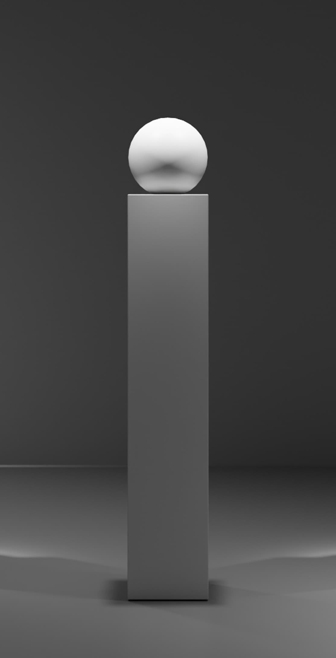 Stele beleuchtet
