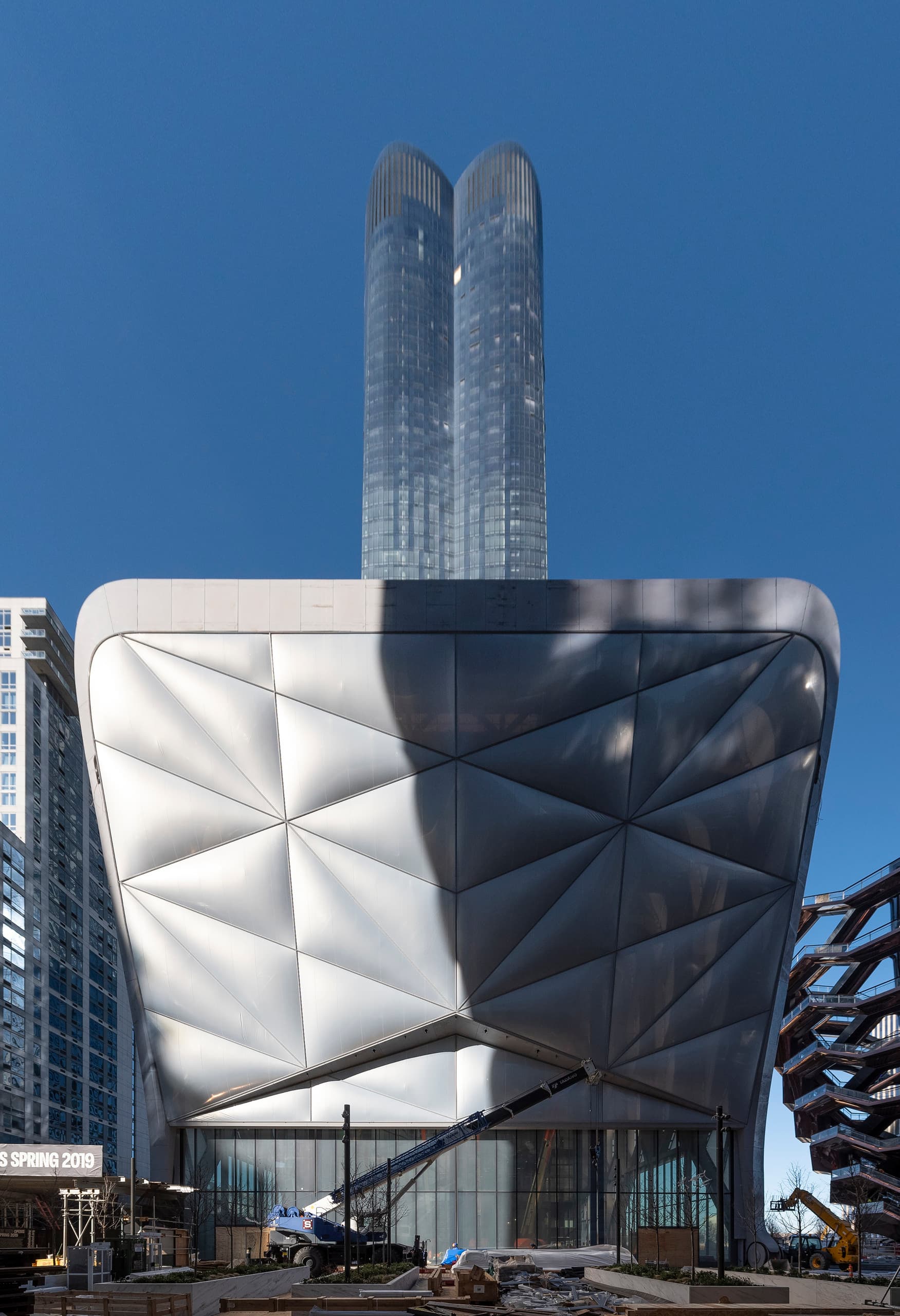 Das Shed in Hudson Yards, New York, ein Kulturzentrum mit ERCO-Beleuchtung.