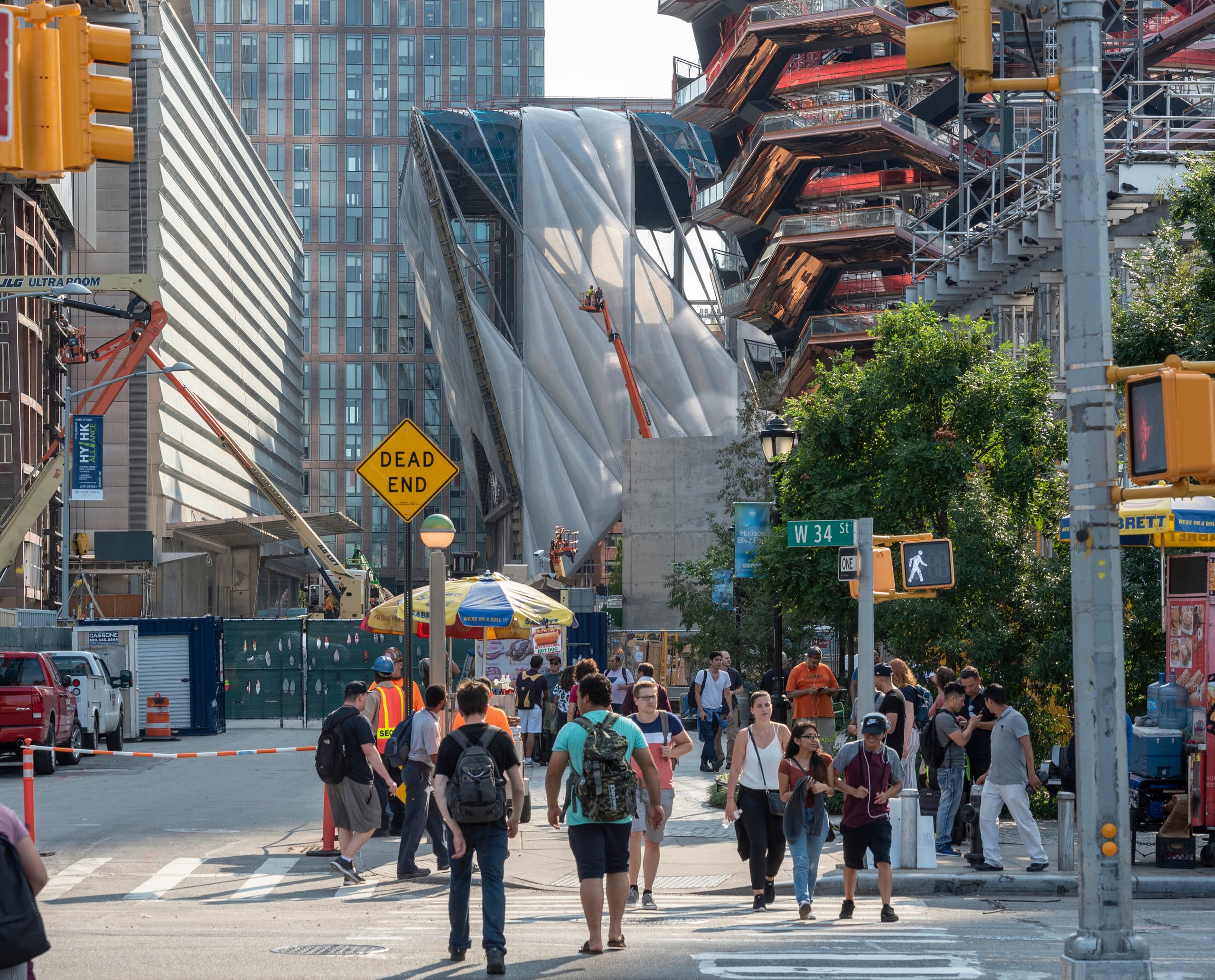 The Shed in Hudson Yards, New York, eine vielseitige Kulturstätte mit ERCO-Beleuchtung.