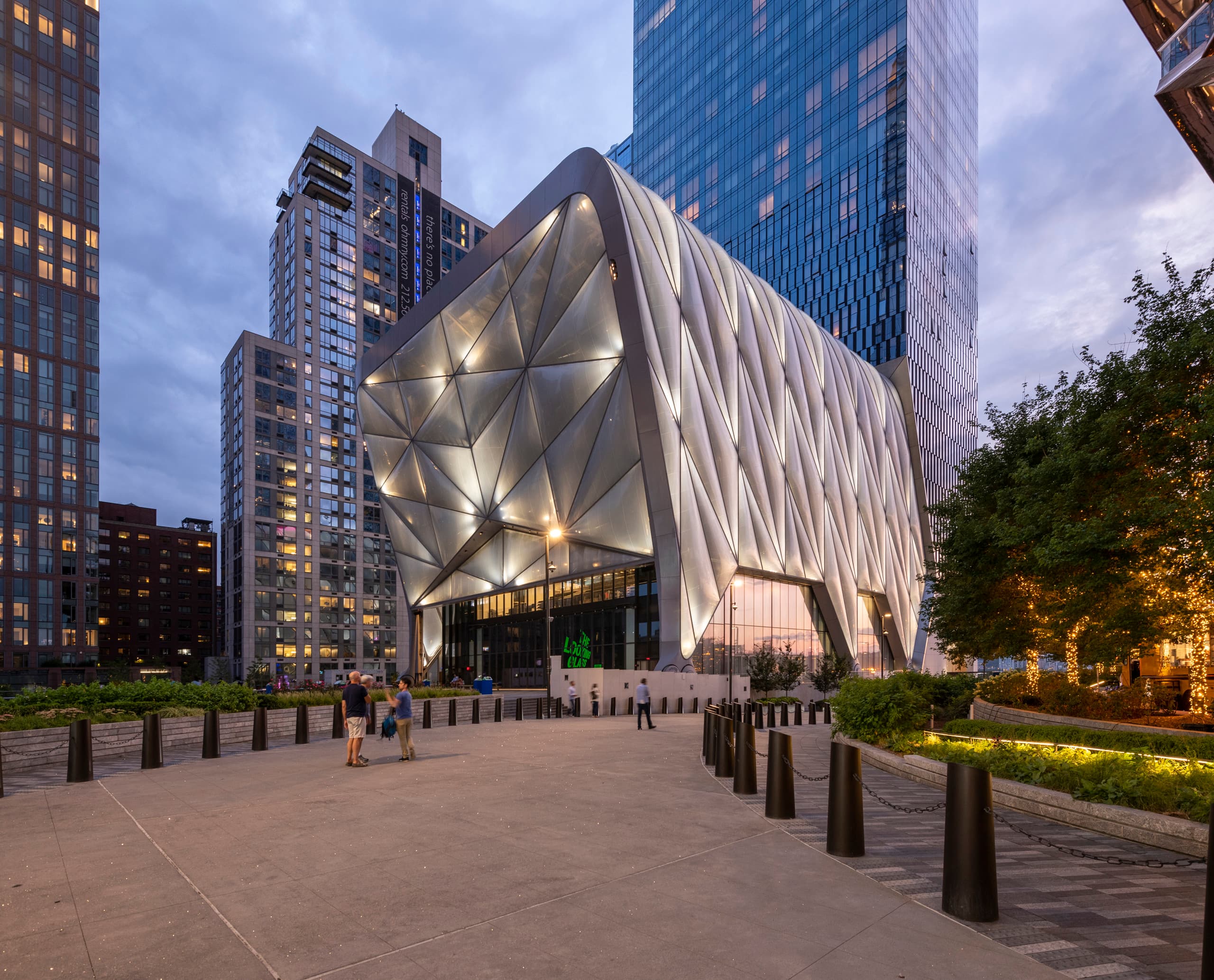 The Shed in Hudson Yards, ein Kulturzentrum mit ERCO Beleuchtung, New York.