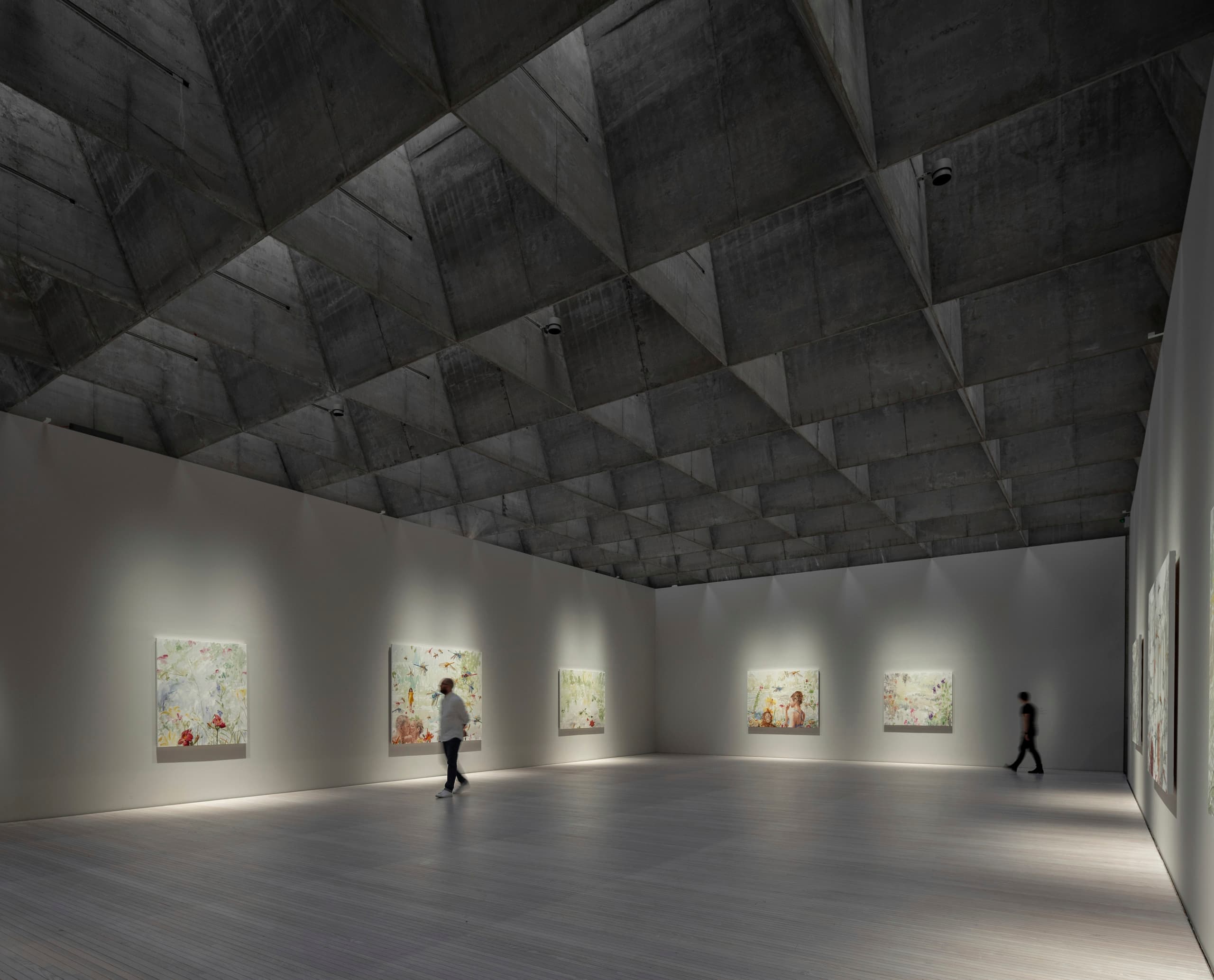 ERCO LED-Beleuchtung in der Liljevalchs Kunsthalle, Stockholm, mit flexiblen Strahlern für Kunstausstellungen.