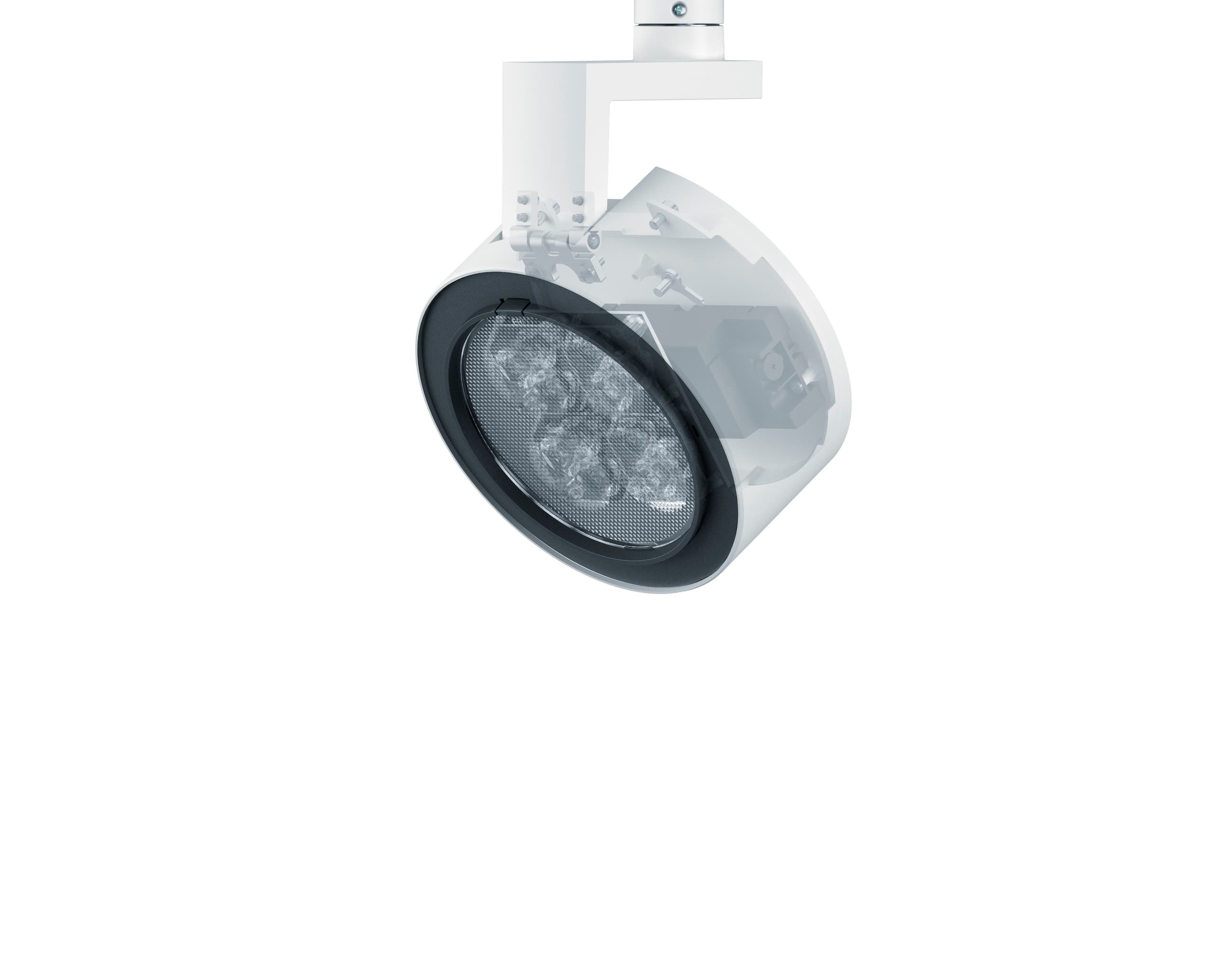 ERCO Strahler mit Casambi Bluetooth Steuerung für drahtlose Lichtsteuerung.