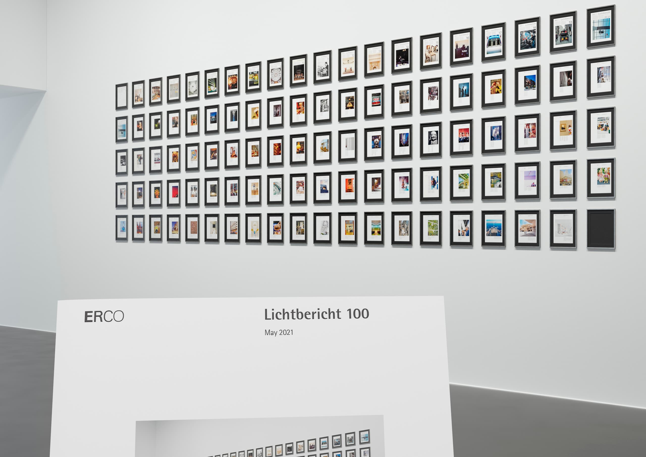 ERCO Lichtbericht 100 Ausstellung: Internationale Lichtprojekte und Design-Hintergründe.