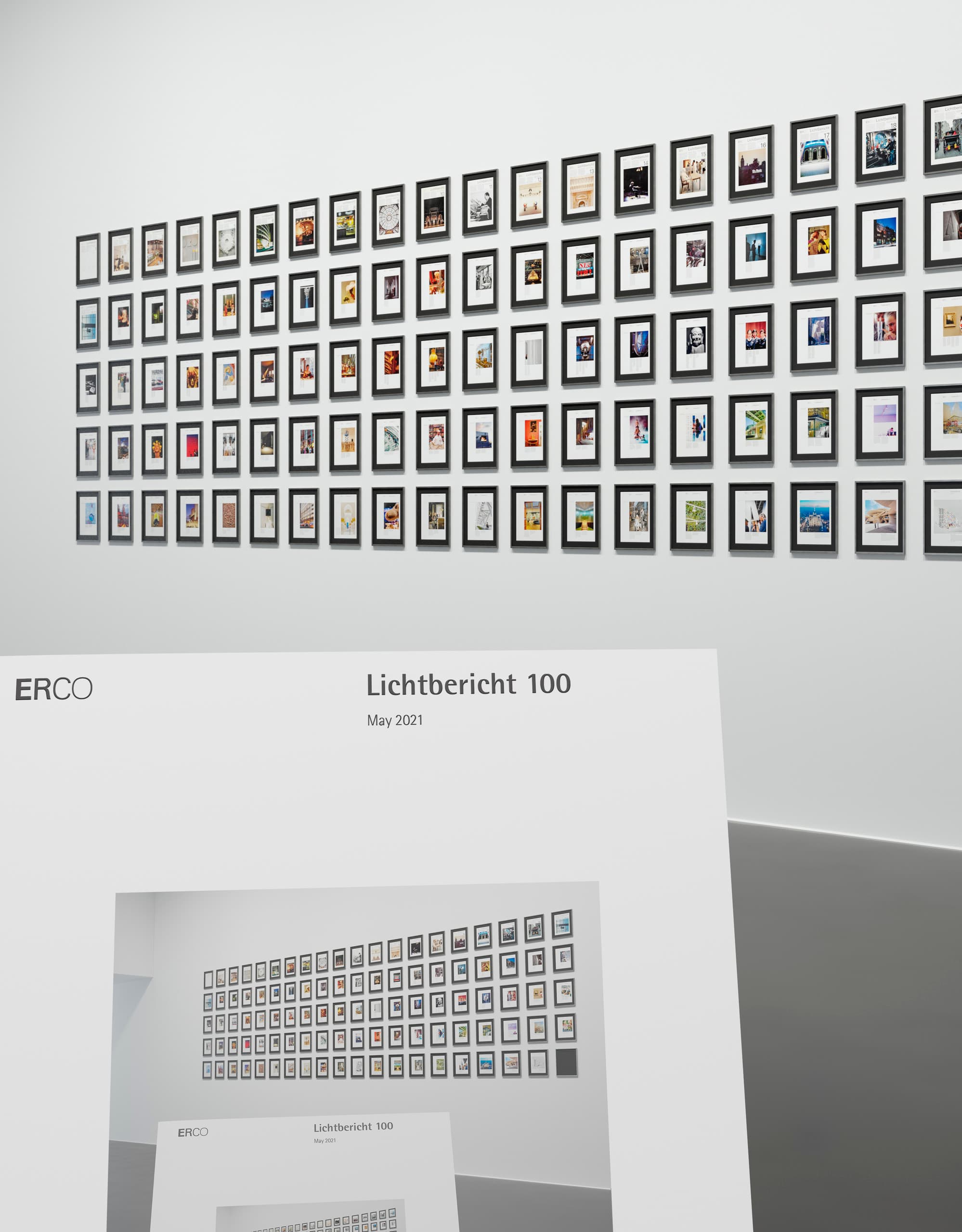 ERCO Lichtbericht 100 Ausstellung: Internationale Lichtprojekte und Design-Hintergründe.