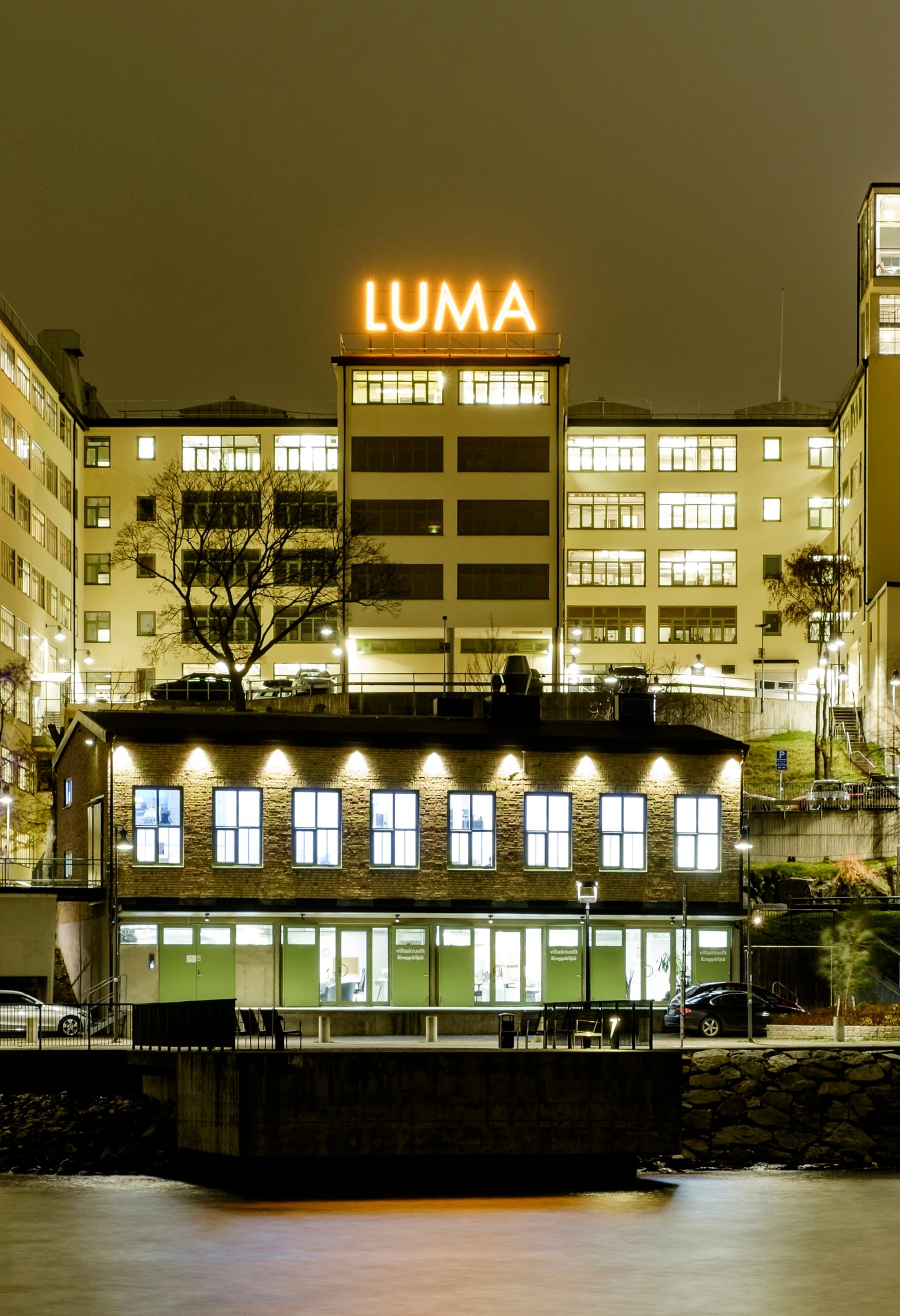 ERCO Showroom in Stockholm, ehemals Lumafabrik, beleuchtet mit modernster LED-Technologie.