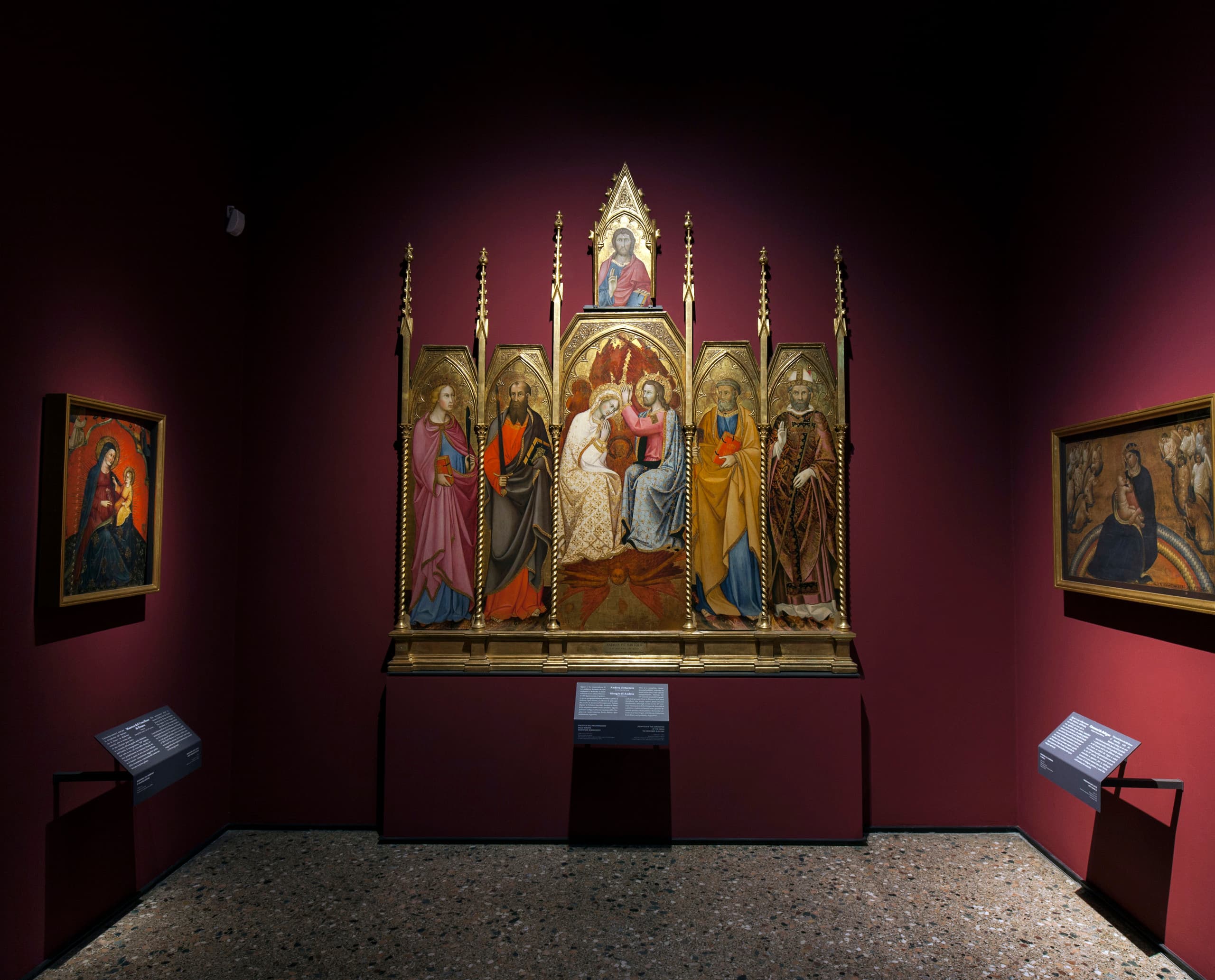 ERCO LED-Beleuchtung erhellt ein Altarbild in der Pinacoteca di Brera, Mailand.