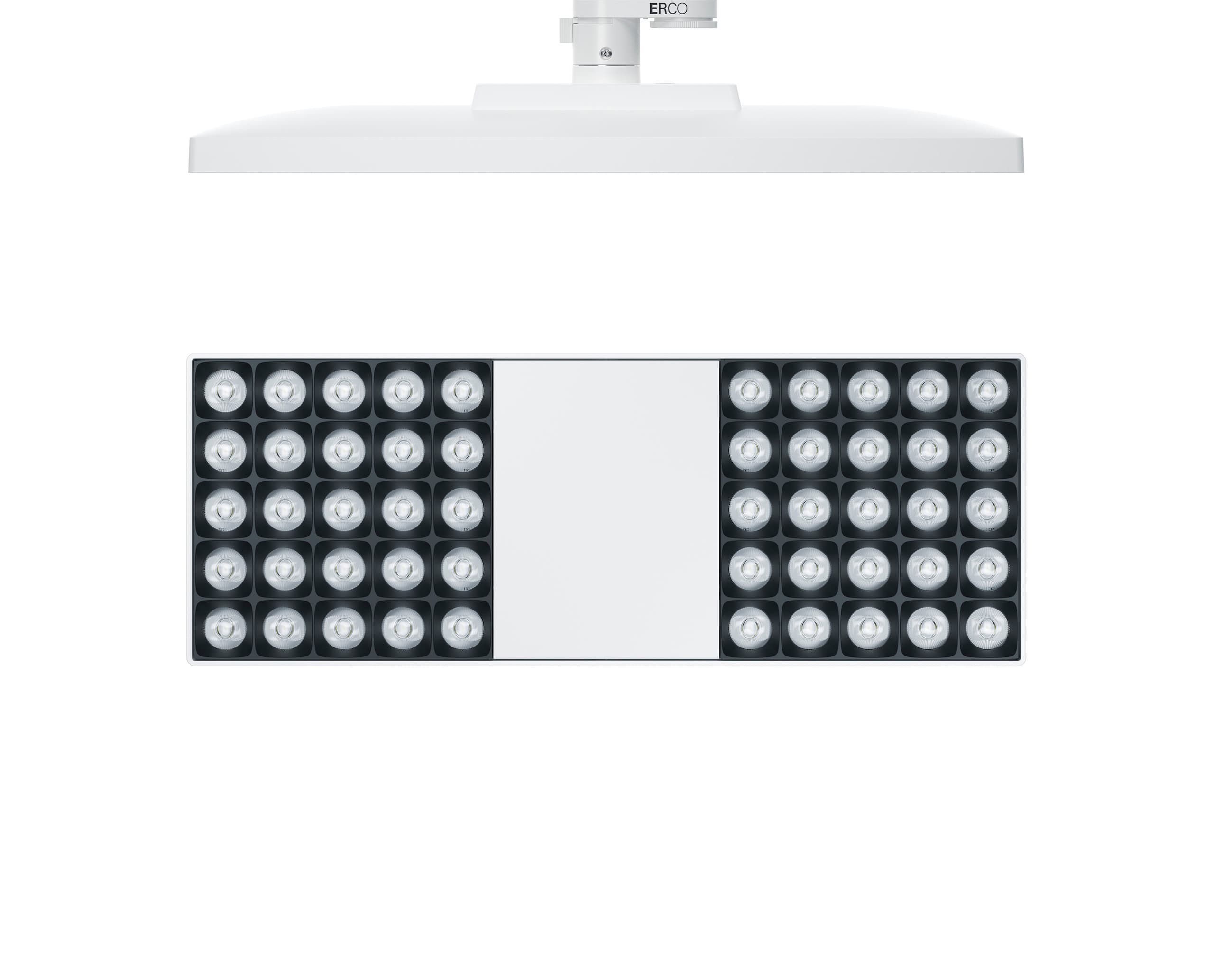 ERCO Downlights für Stromschienen: Flexible Bürobeleuchtung mit hohem Sehkomfort.
