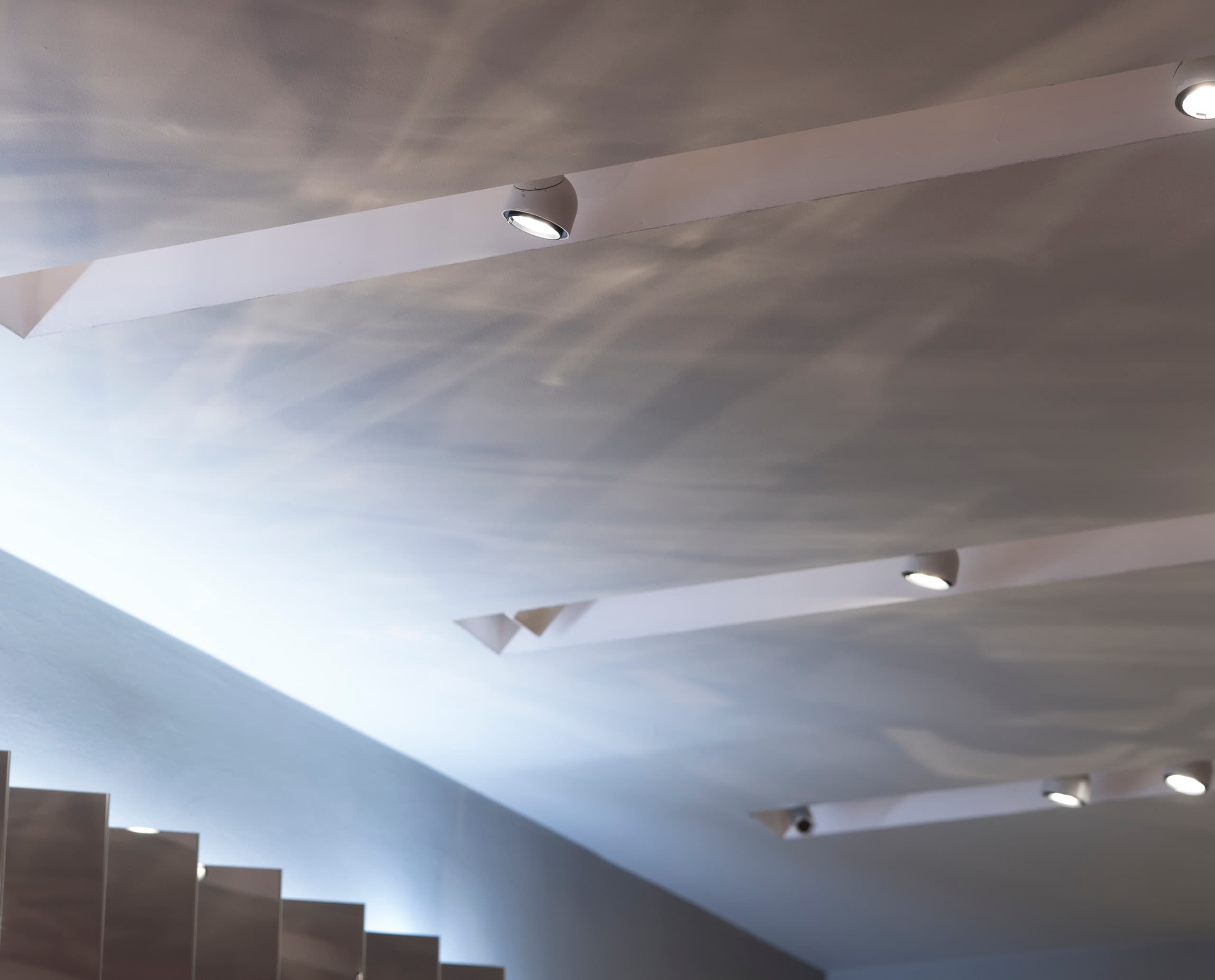 ERCO Oseris Strahler an der Decke des D.A.T.E. Flagship Stores in Mailand.