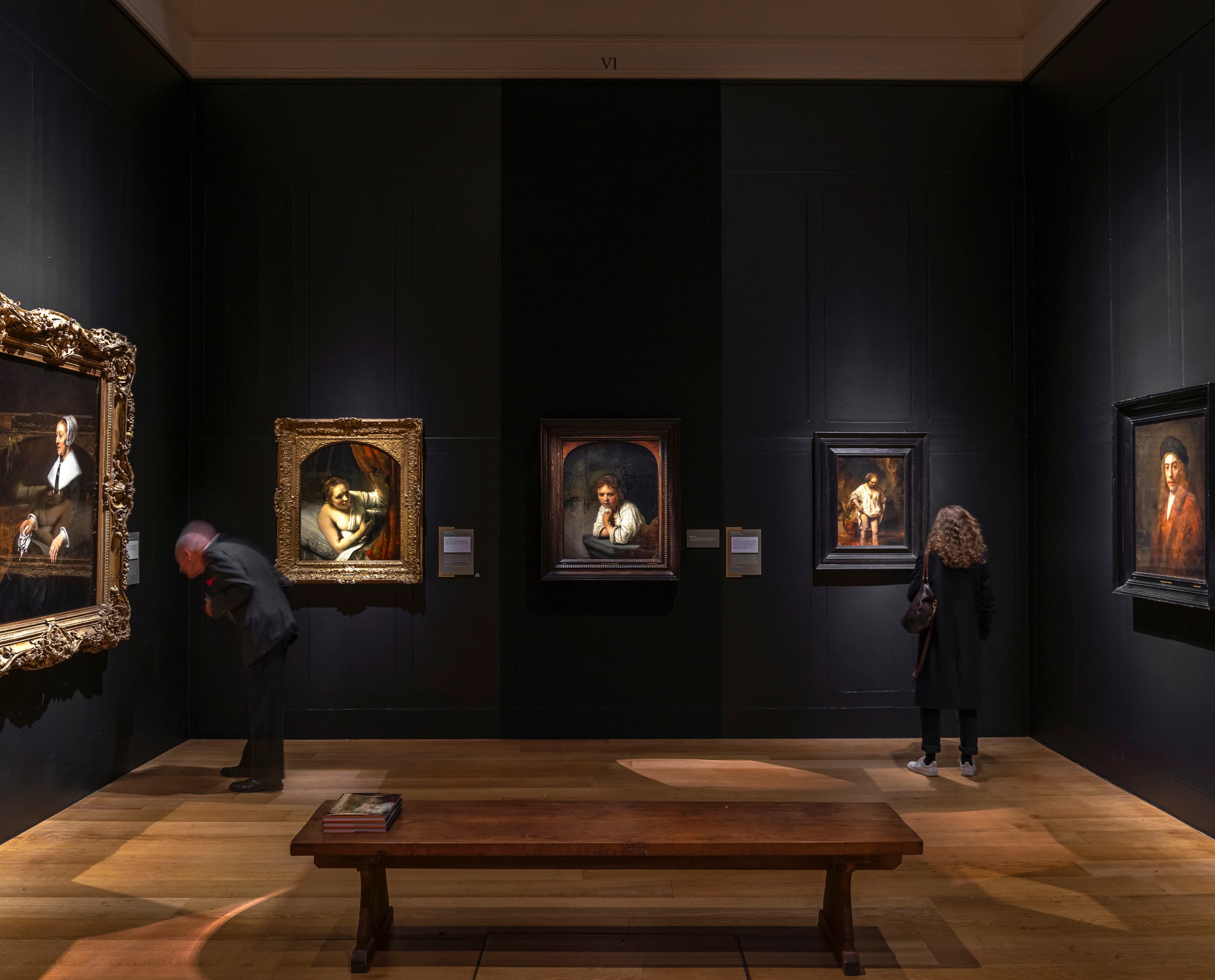 Rembrandt-Ausstellung in der Dulwich Picture Gallery mit ERCO LED-Beleuchtung.