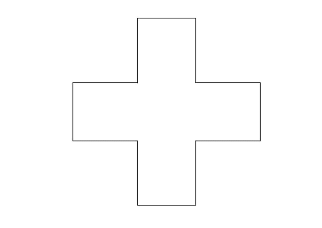 Illustration des Gesetzes der guten Gestalt, das die einfachste und ordentlichste Figur zeigt.