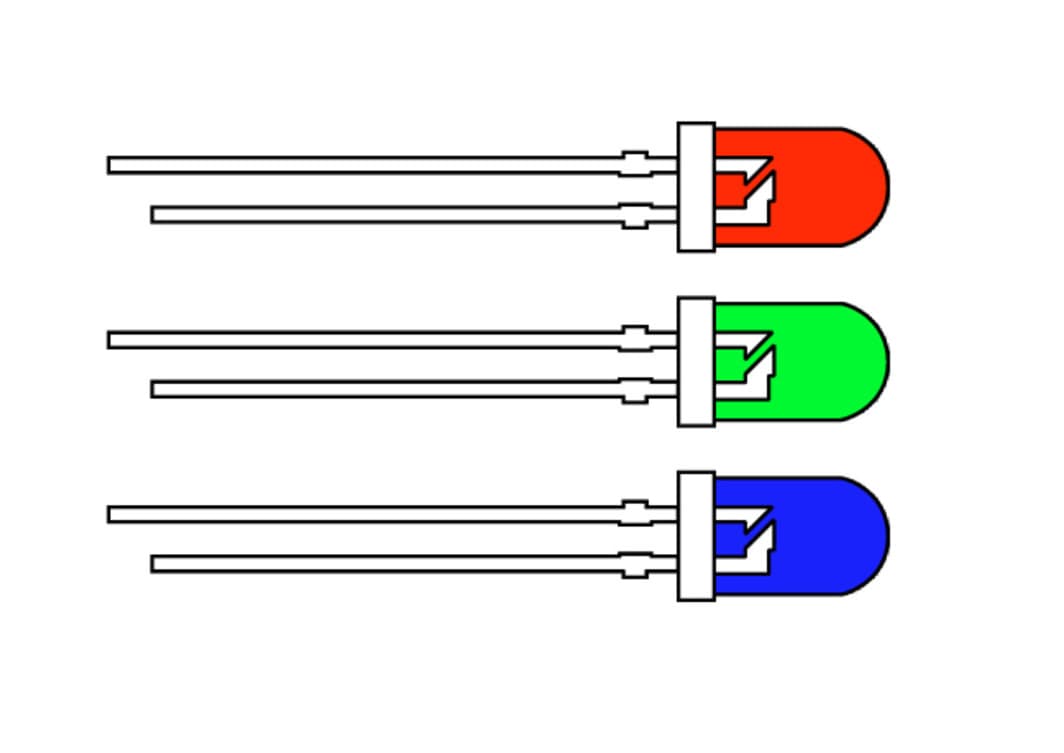 RGB-LEDs für additive Farbmischung im Lichtdesign.