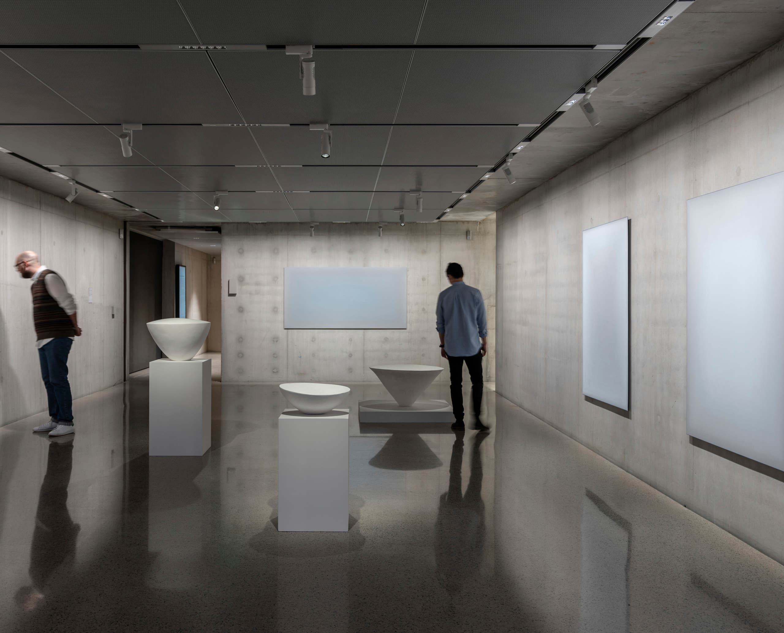 ERCO LED-Beleuchtung in der Liljevalchs Kunsthalle Stockholm mit Parscan Strahlern und Eclipse Strahlern.