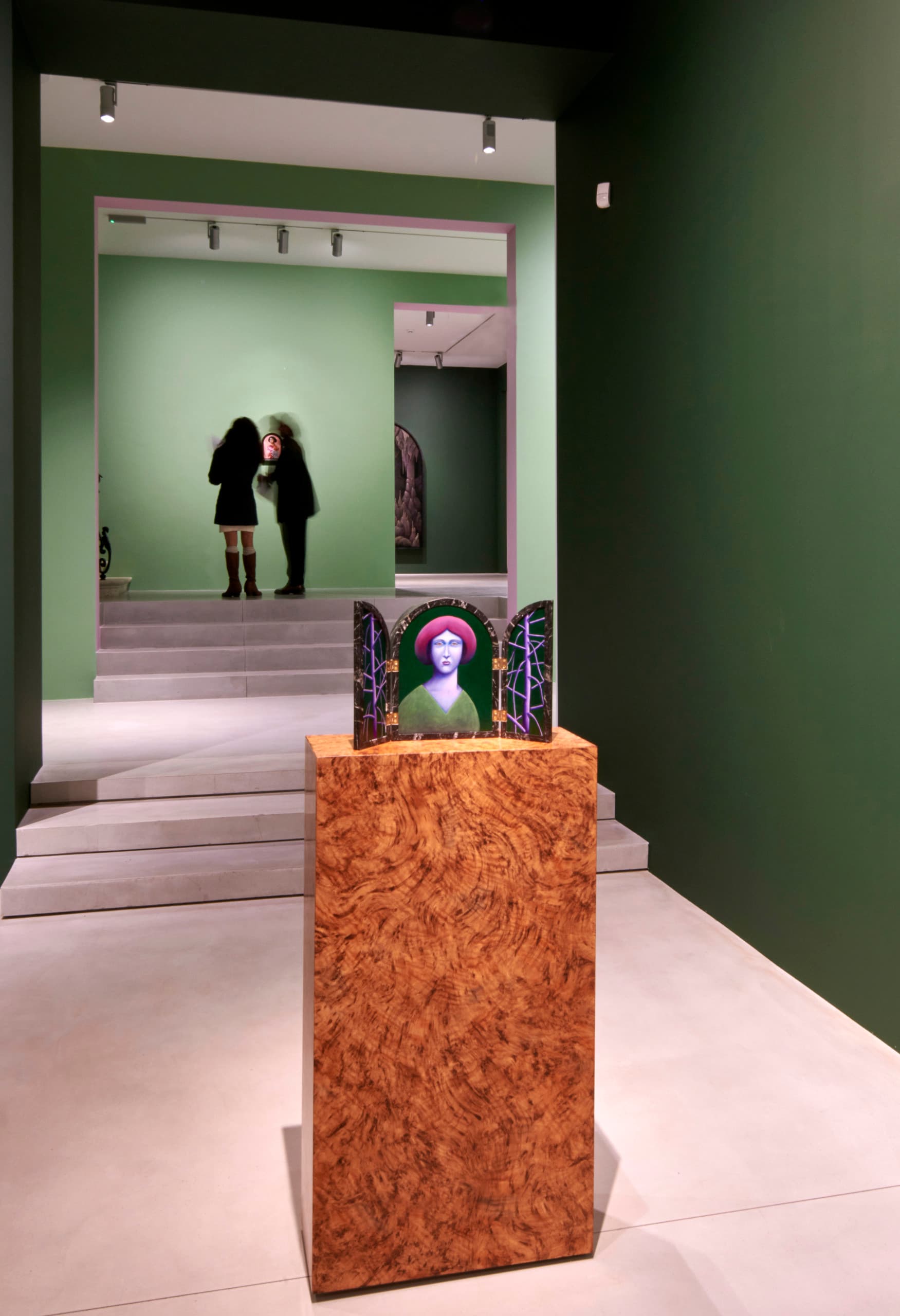 Kunstausstellung in der Xavier Hufkens Galerie, Brüssel, mit ERCO Beleuchtung.