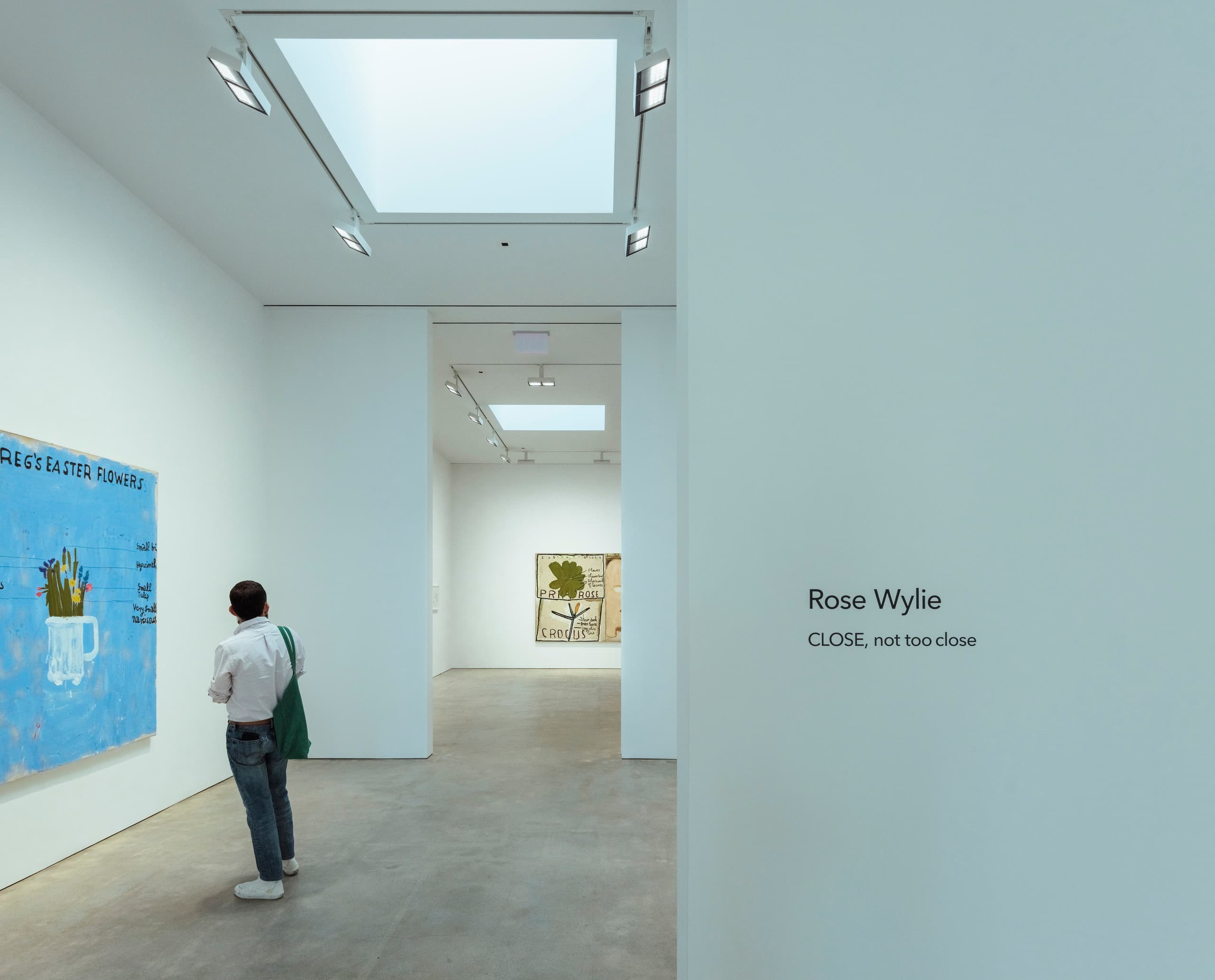 ERCO Light Board Strahler beleuchten Kunst in der David Zwirner Galerie, Los Angeles.