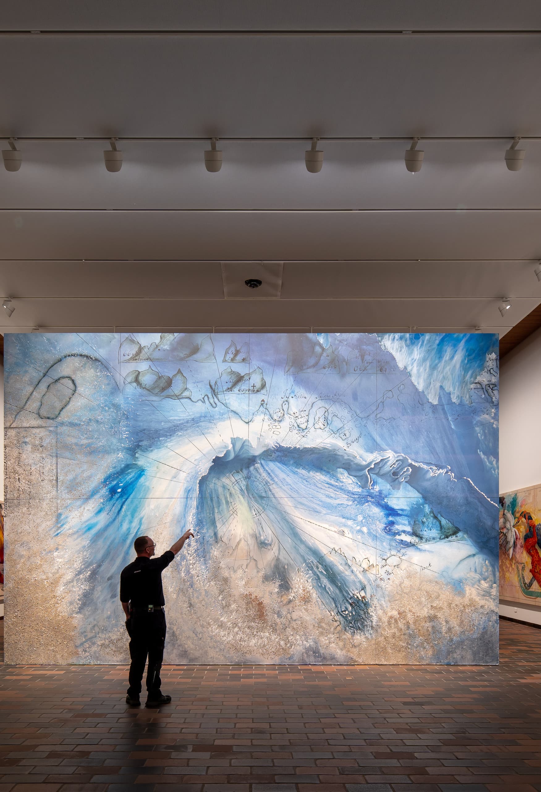 ERCO Parscan LED-Strahler beleuchten Kunst im Louisiana Museum, Humlebæk.