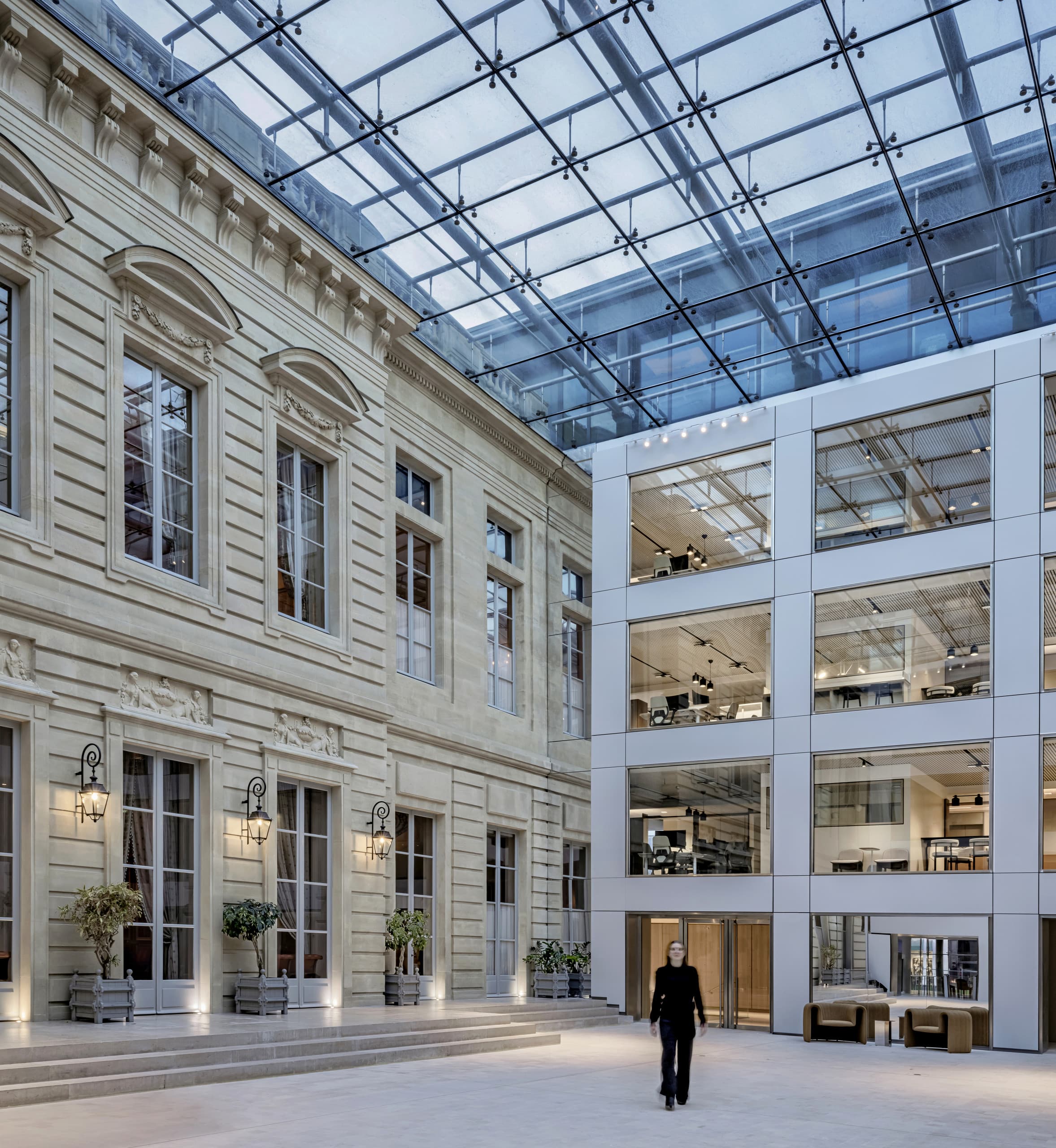 Innenhof Bürokomplex