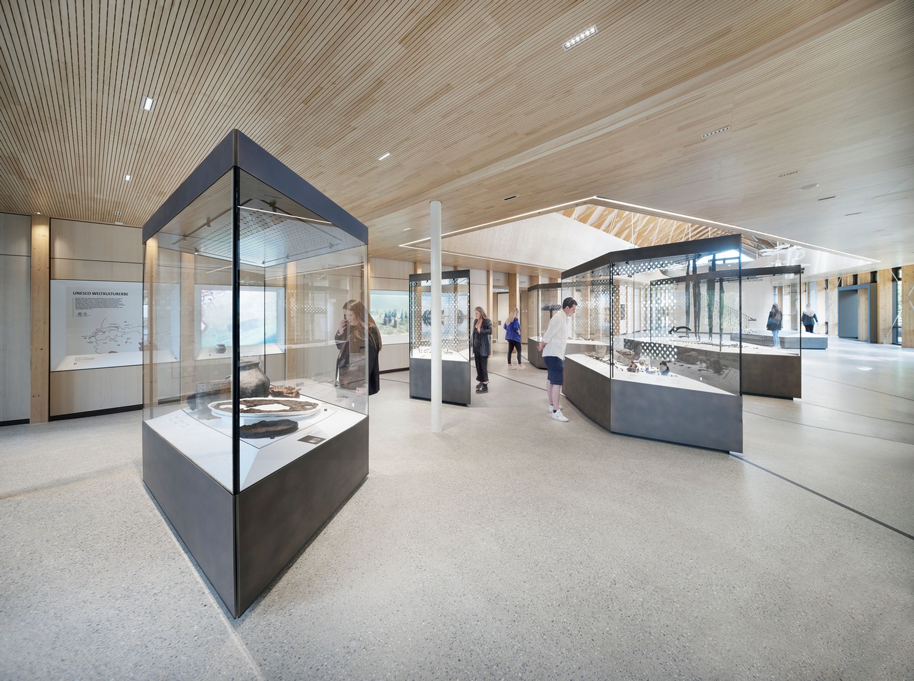 Museo delle palafitte, Unteruhldingen. Architettura: a+r Architekten, Stoccarda/Tubinga. Progettazione dell’impianto: Ingenieurbüro Werner Schwarz, Ravensburg. Fotografia: Werner Huthmacher.