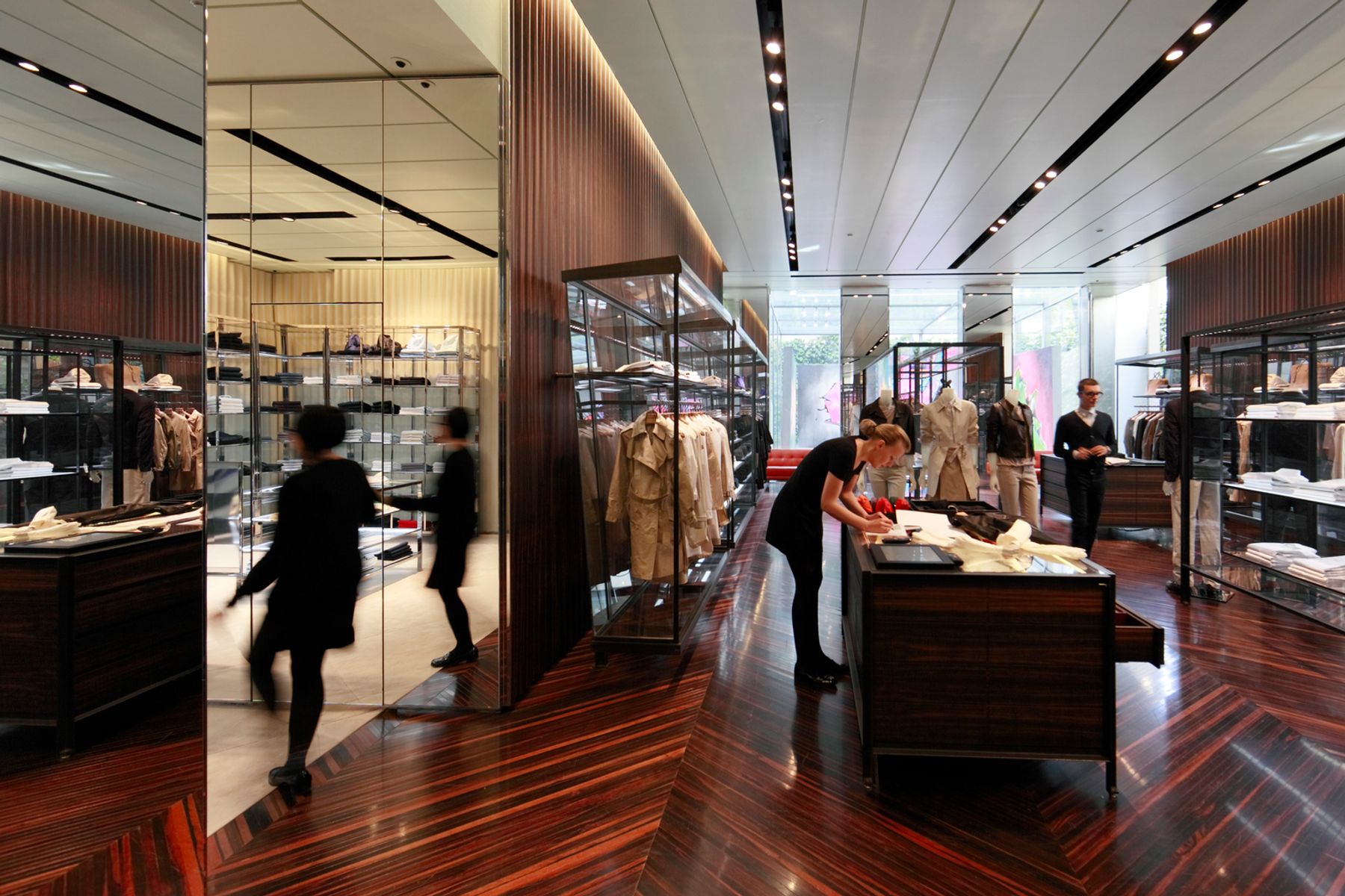 Prada Shop, Milaan. Fotografie: Frieder Blickle, Hamburg.