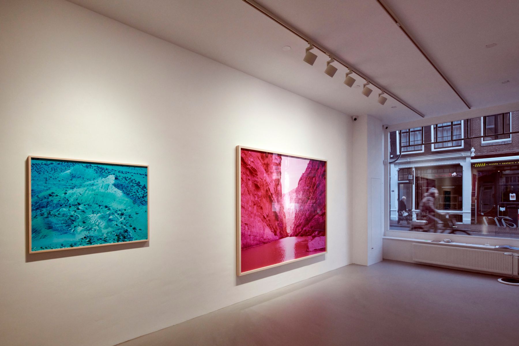 Galería Enari, Ámsterdam. Artista: David Benjamin Sherry, exposición: «Earth Uprising». Fotografía: Thomas Mayer, Neuss.