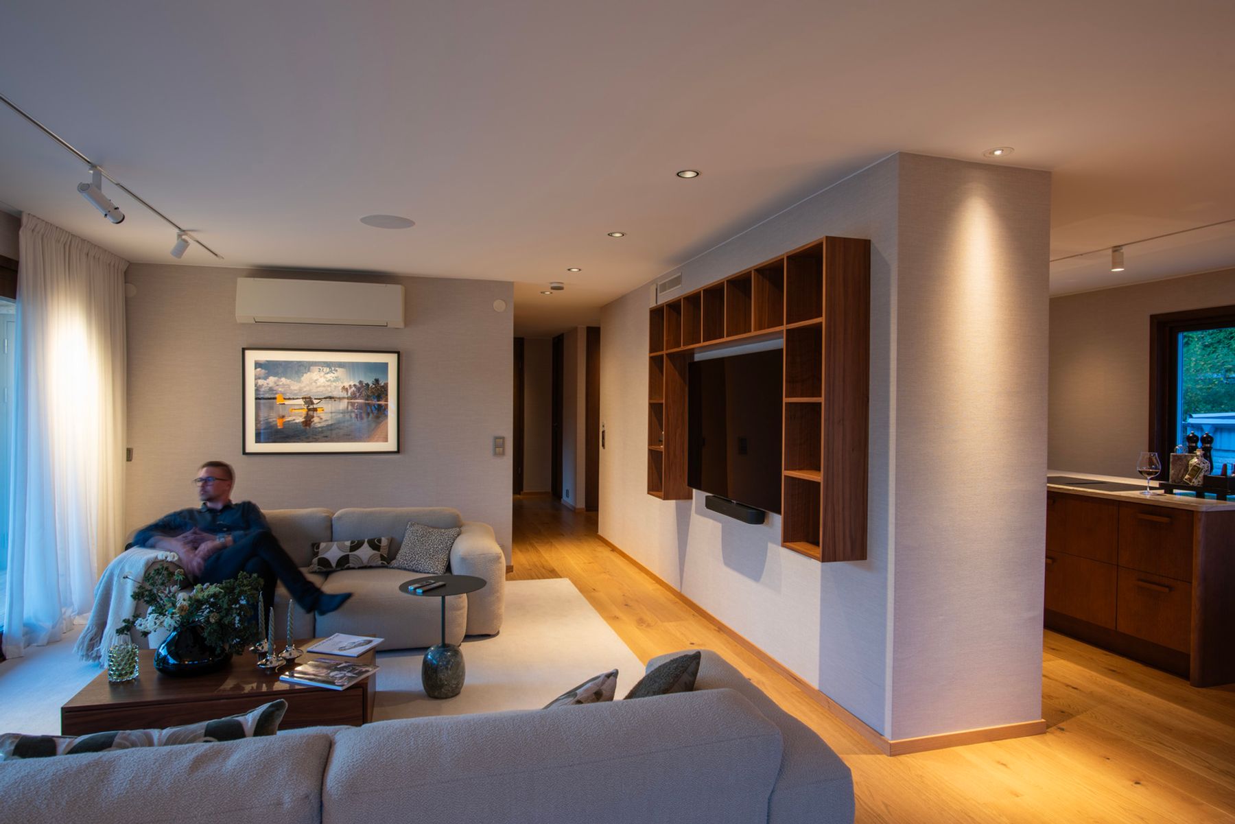 Villa Lakeside, Göteborg. Installatore: Myrås Elektriska AB. Fotografia: Johan Elm.