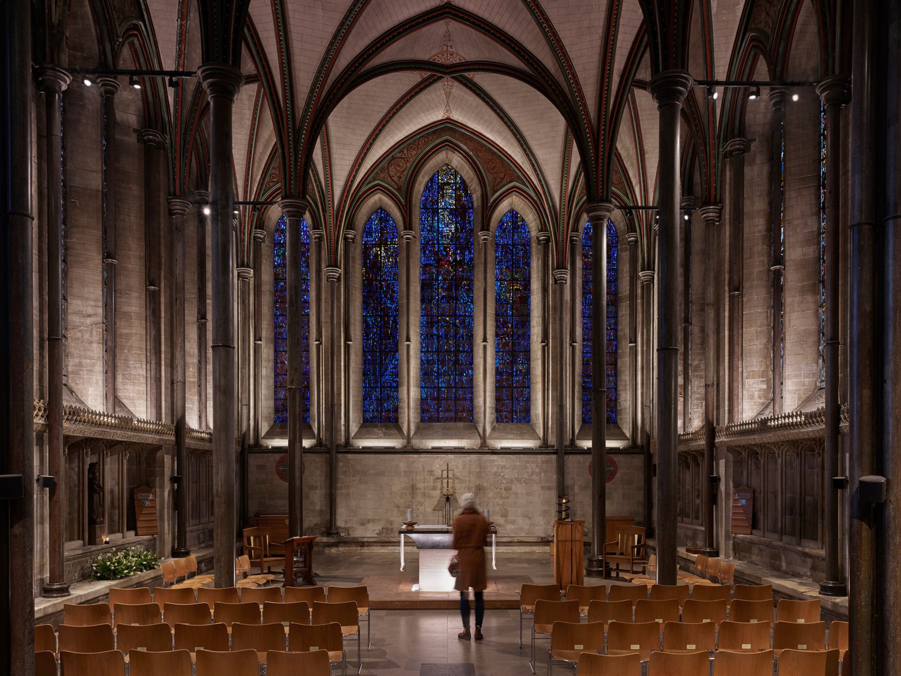 Kathedraal van Salisbury. Elektroplanning: Spectrum Electrical Group. Fotografie: James Newton.