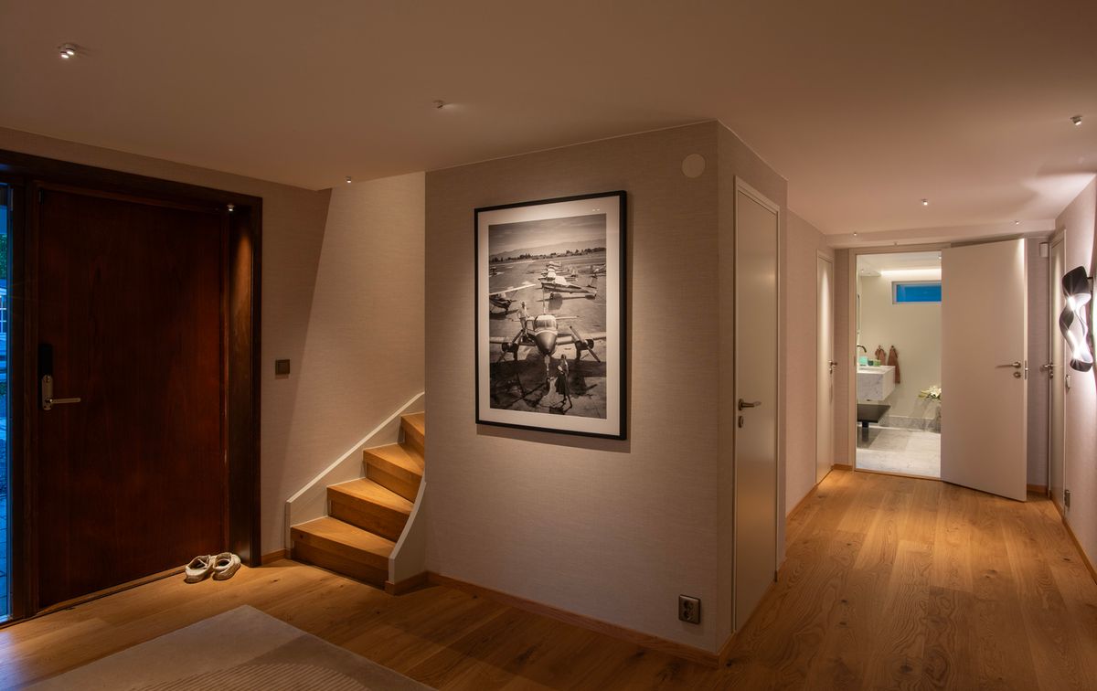 Villa Lakeside, Gotemburgo. Instalador: Myrås Elektriska AB. Fotografía: Johan Elm.