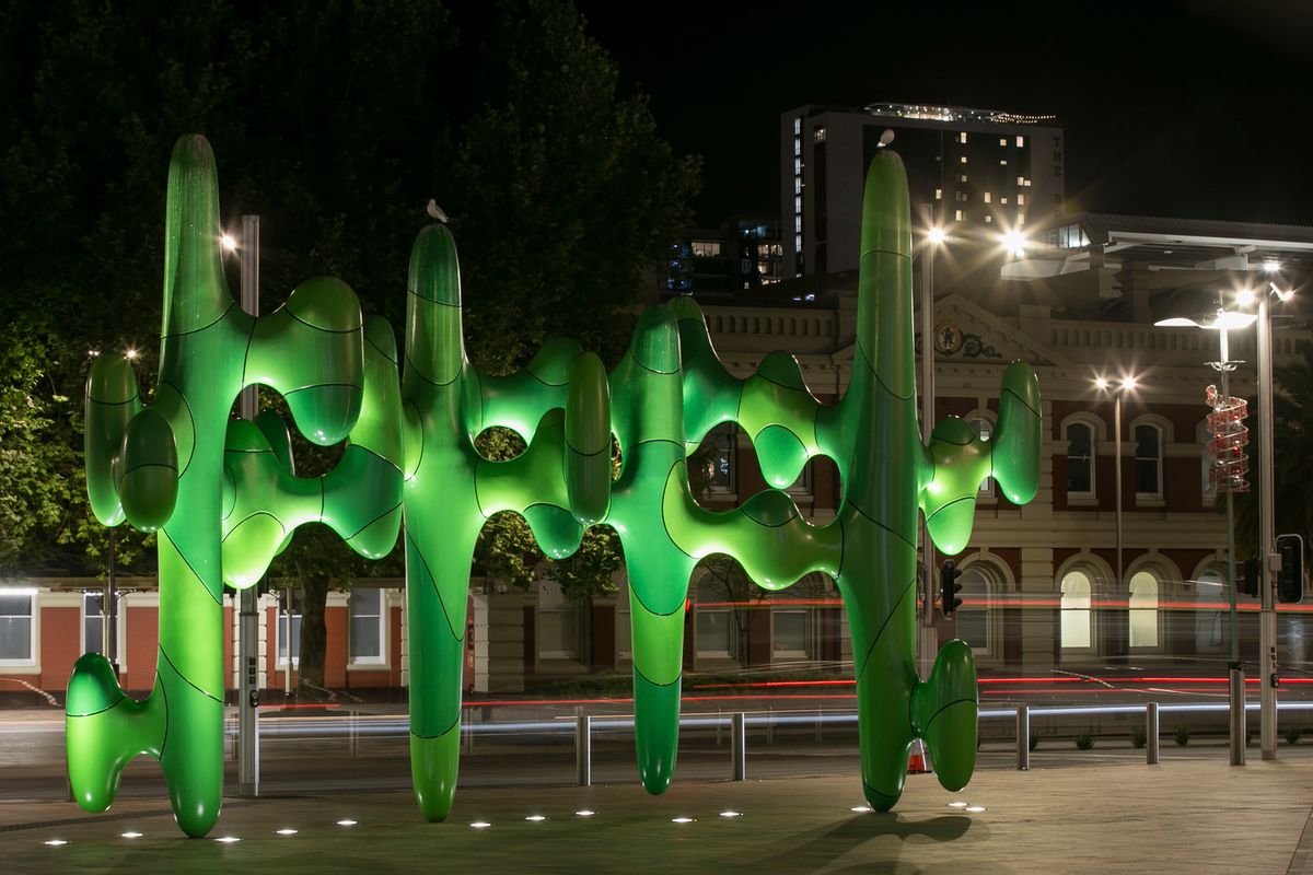 Cactus sculpture, Perth. Artist: James Angus. Photography: Matthew Devlin.