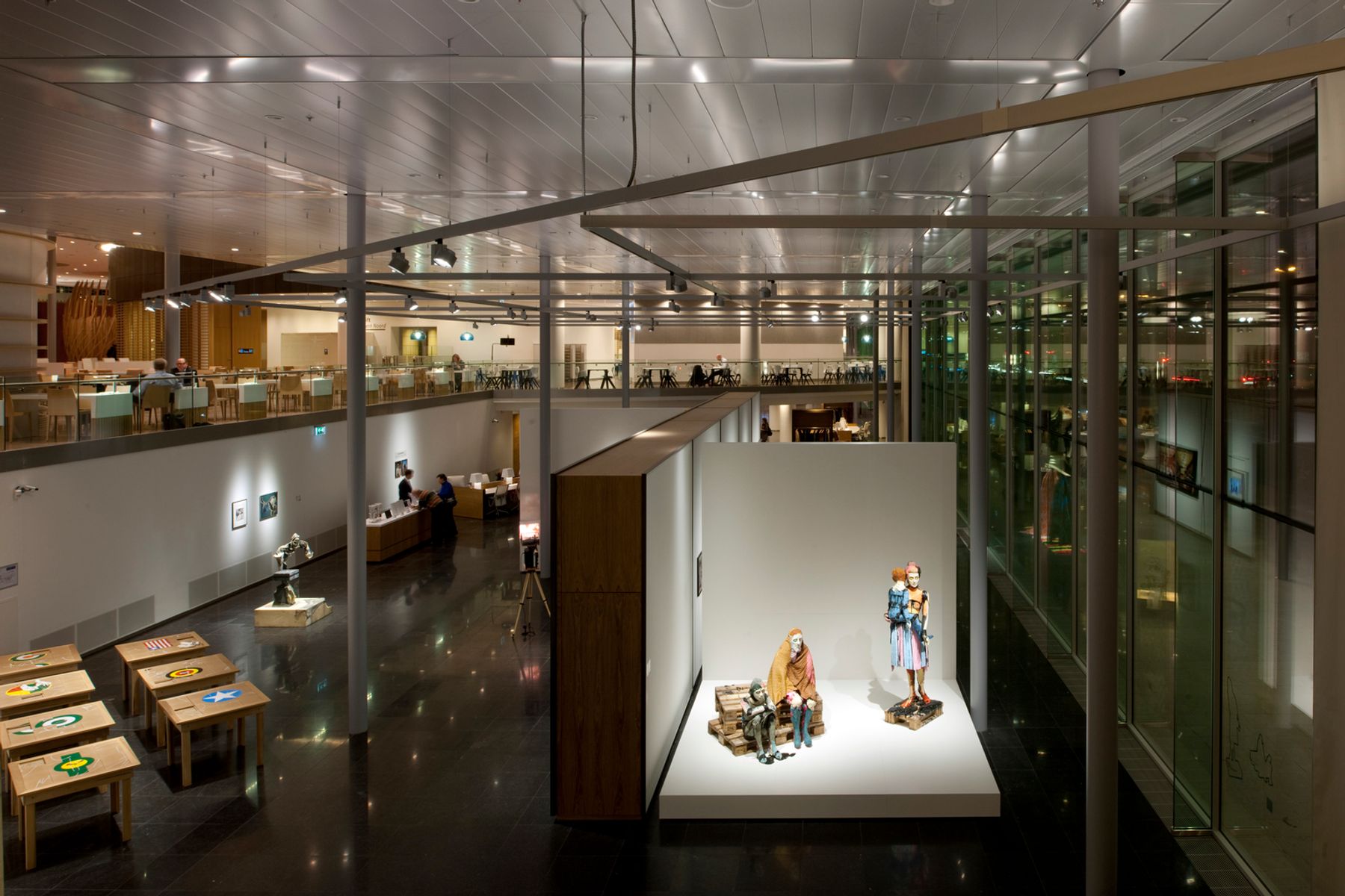 Rabobank Utrecht, Rabo Art Zone Gallery, Utrecht. Architecte: Sander Architecten, Amsterdam.