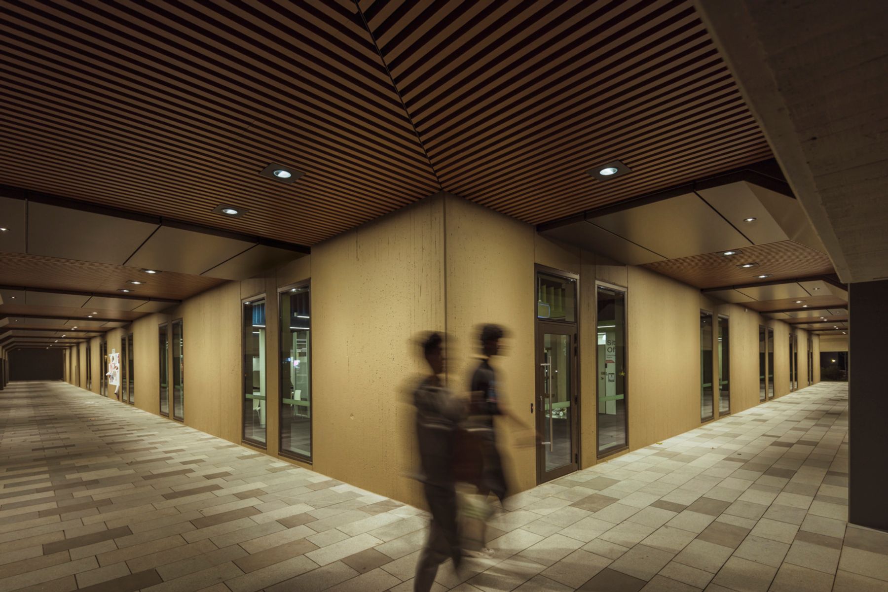 Université Macquarie, Nouvelle-Galles du Sud. Conception lumière : Jadecross Lighting Sydney. Photographie : Jackie Chan, Sydney.