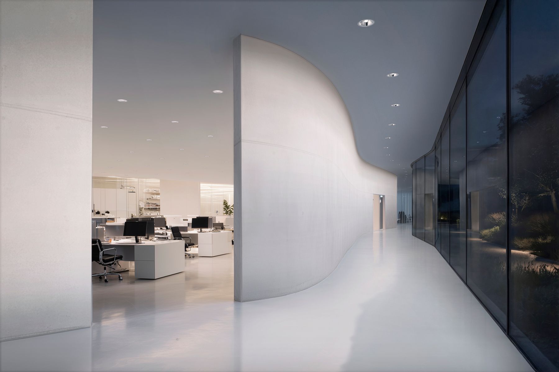 Più di un downlight: per la massima libertà di progettazione. Visualizzazione: Electric Gobo