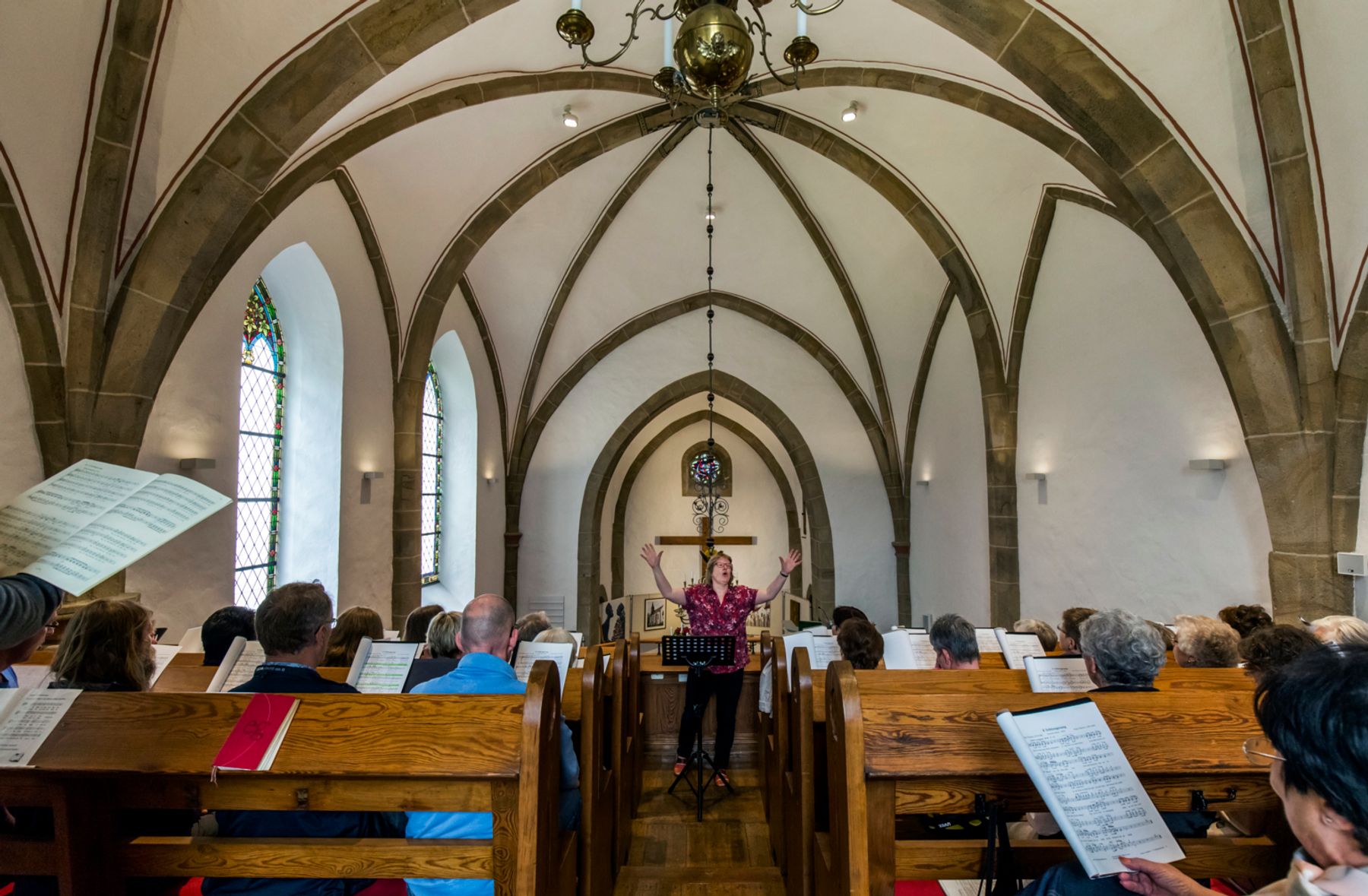 Iglesia evangéica, Lotte. Fotografía: Dirk Vogel, Altena.