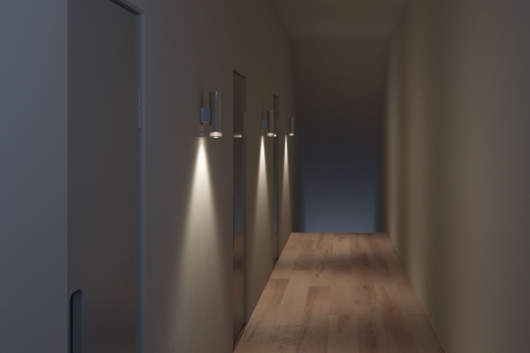 Las luminarias de pared Starpoint estructuran superficies verticales y enriquecen cualquier arquitectura mediante su refinado diseño de producto, así como el anillo translúcido para crear un efecto luminoso mágico.
