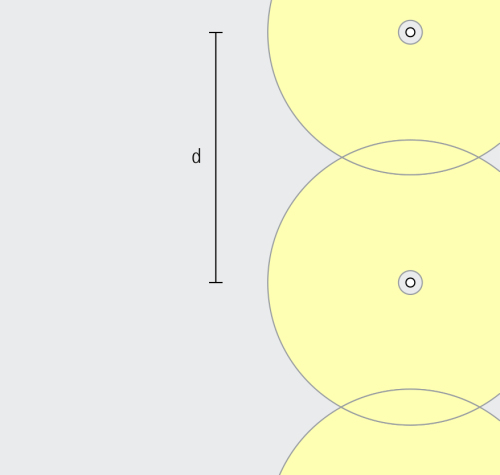 Midipoll - Large luminaire spacing for open area lighting